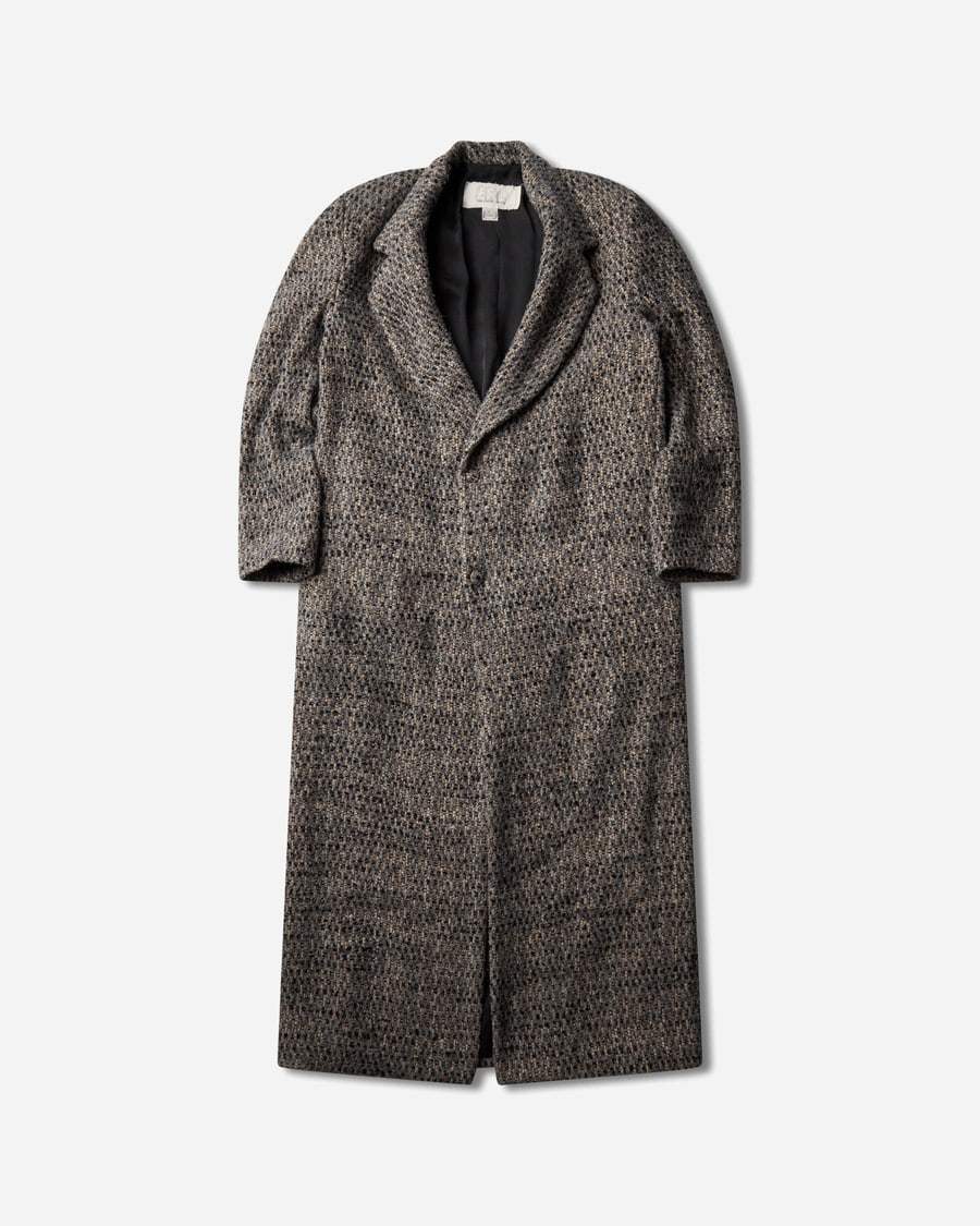 ERL Textured Wool Overcoat Grey
