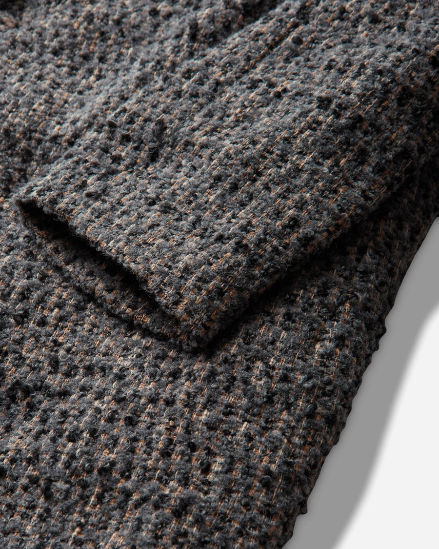 ERL Textured Wool Overcoat Grey, view 4