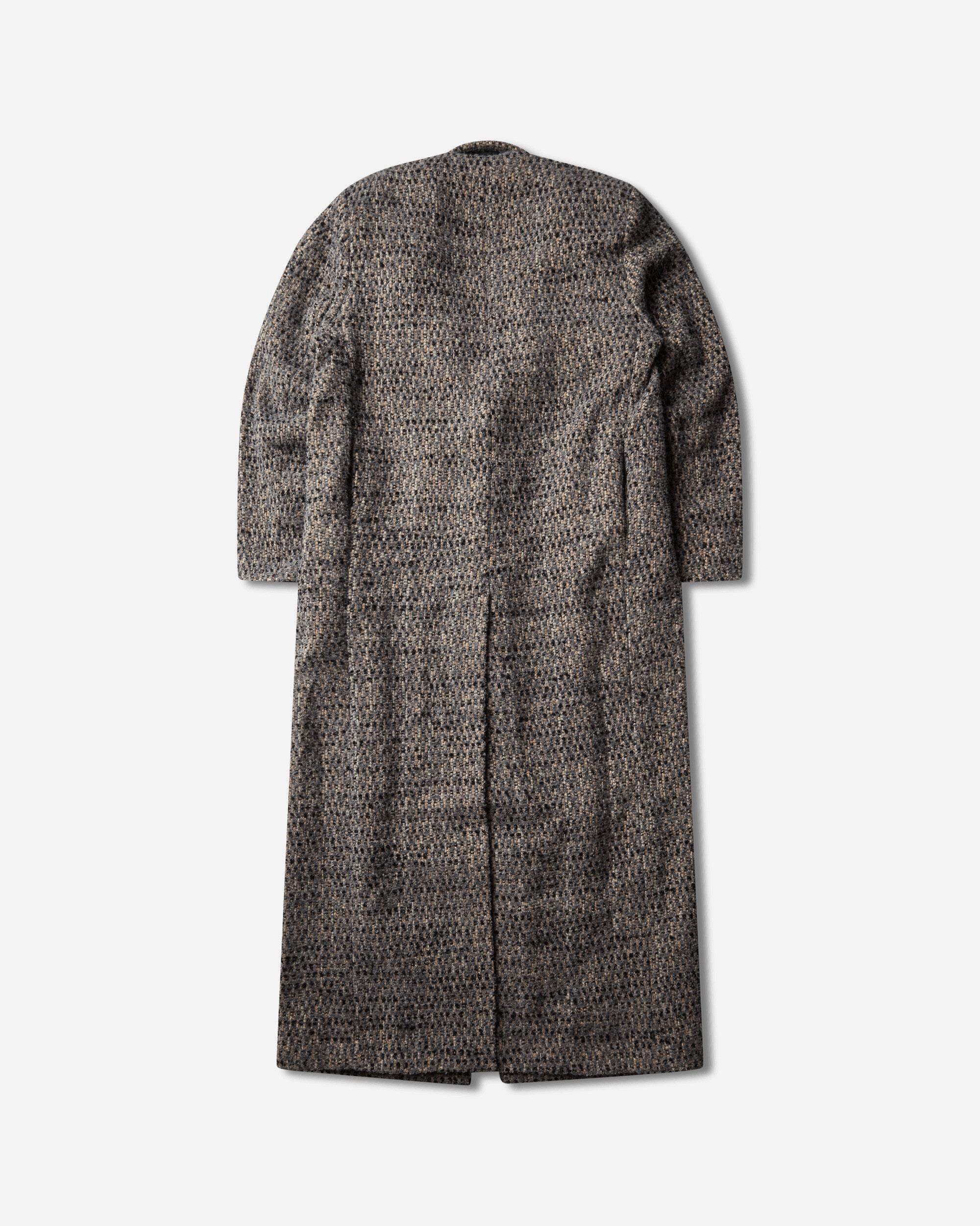 ERL Textured Wool Overcoat Grey, view 2