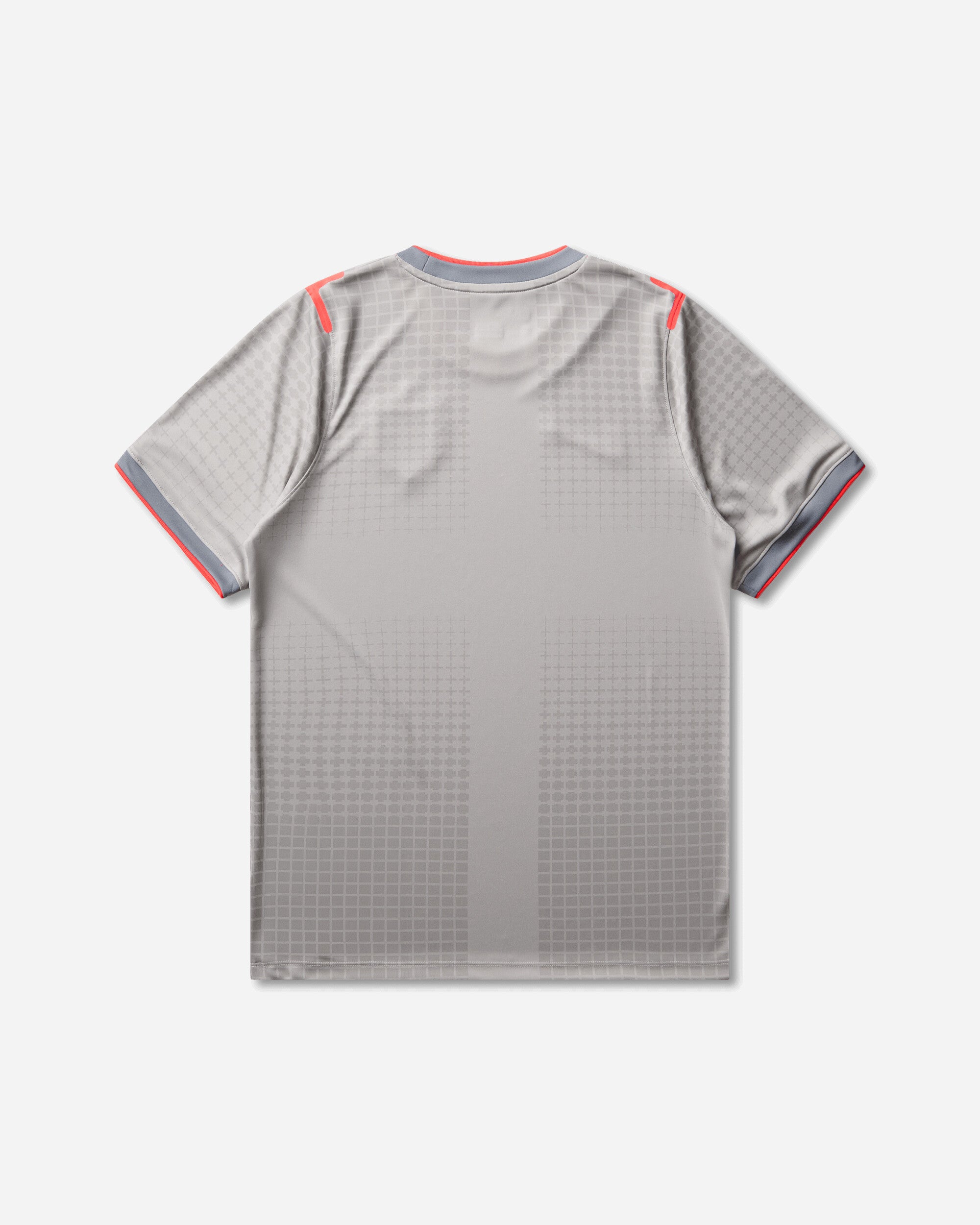 Nike England x Palace Academy Pro Shortsleeve Soccer Top Pewter Grey / Bright Crimson, view 2