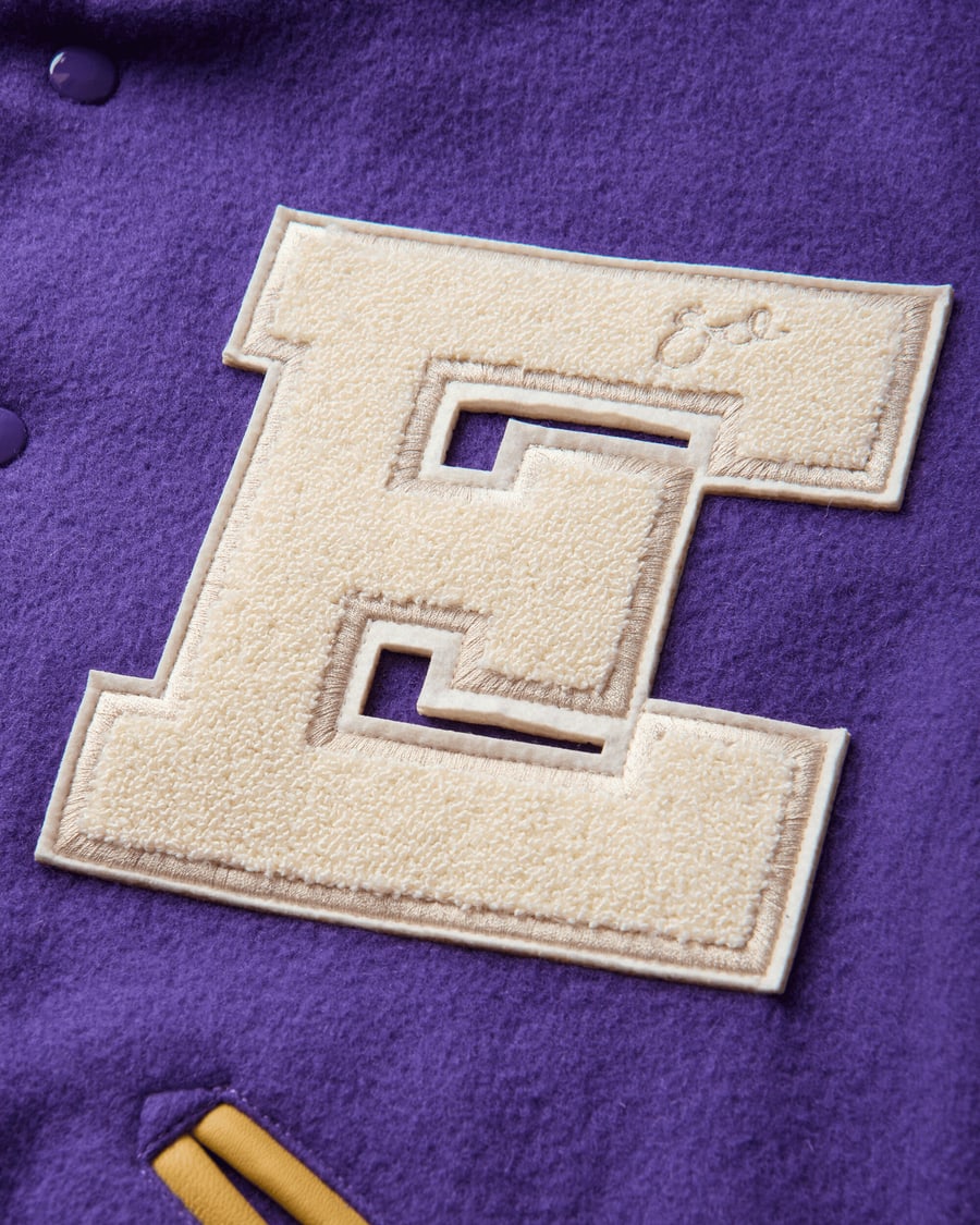 ERL Varsity Jacket Purple, view 3
