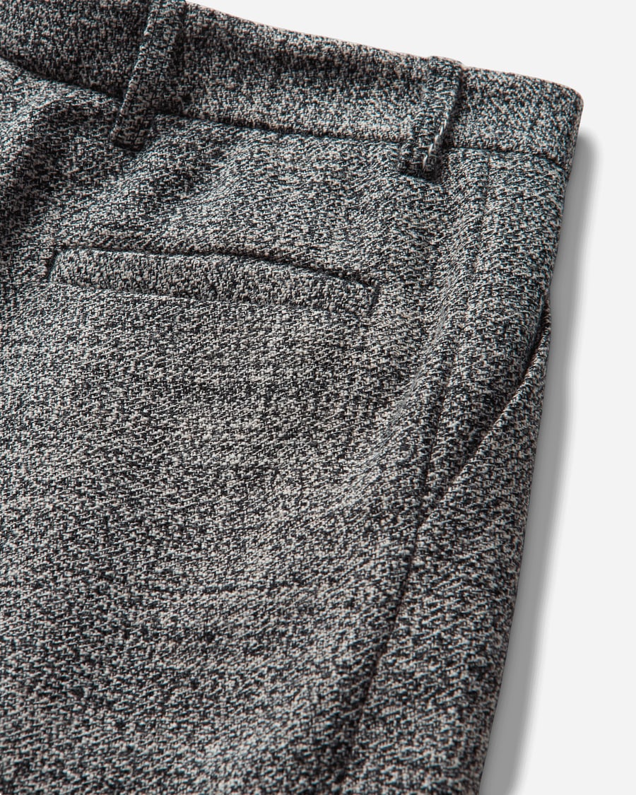 ERL Tweed Pants Black / White, view 4