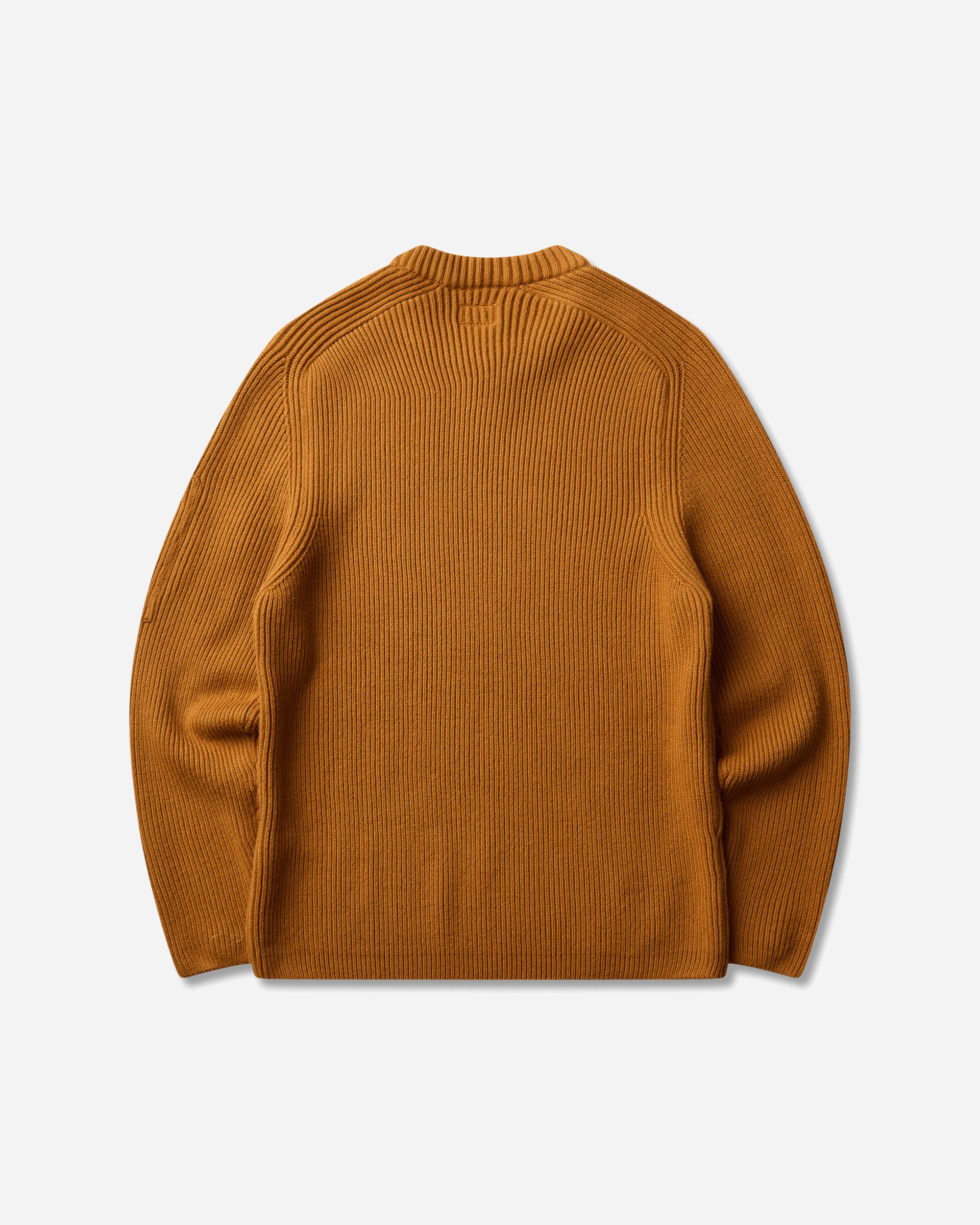 C.P. Company Men's Full Rib Crewneck Sweater Buck Thorn Brown, view 2