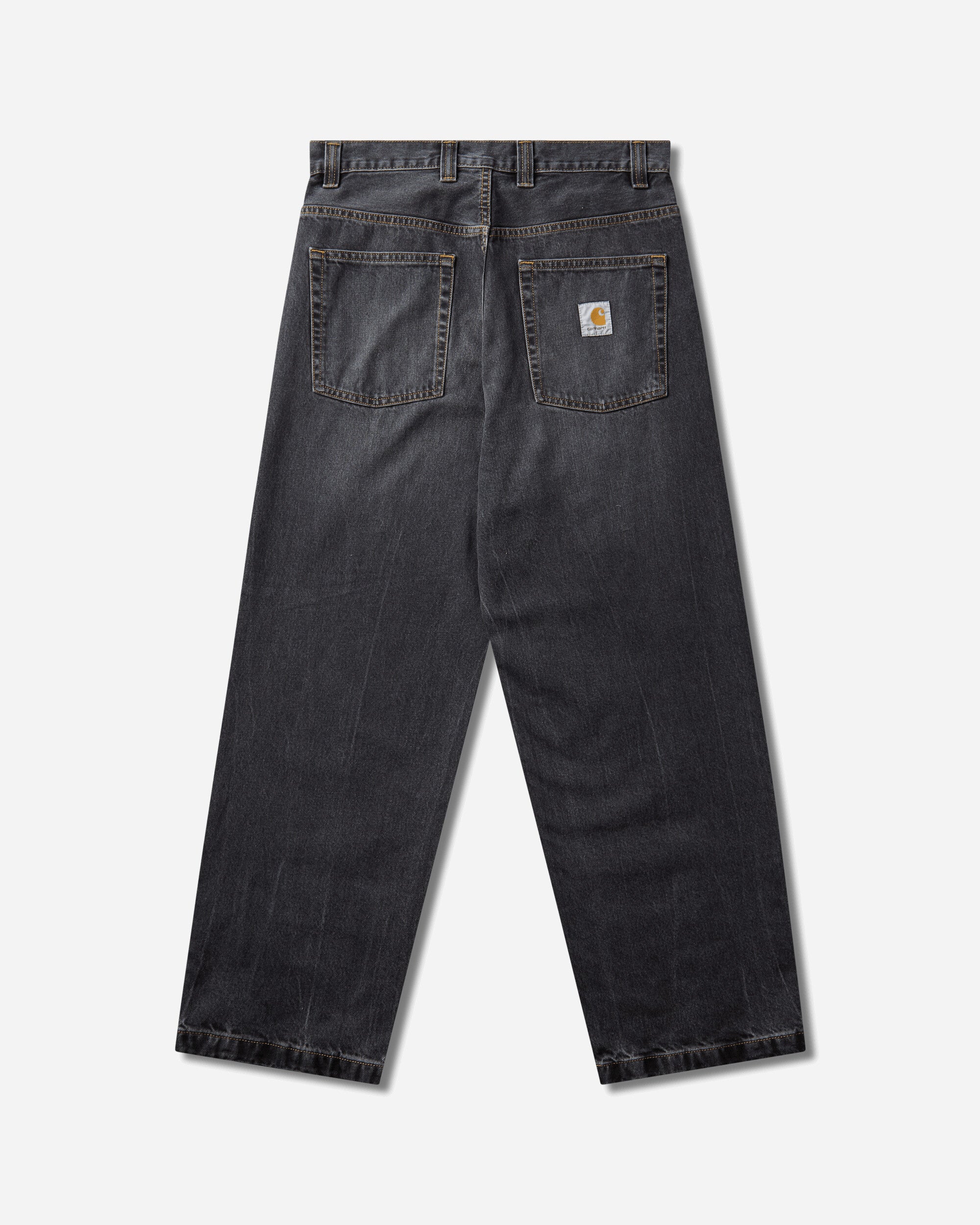 Carhartt WIP Men's Brandon Pants Black (Marble Used Wash), view 2