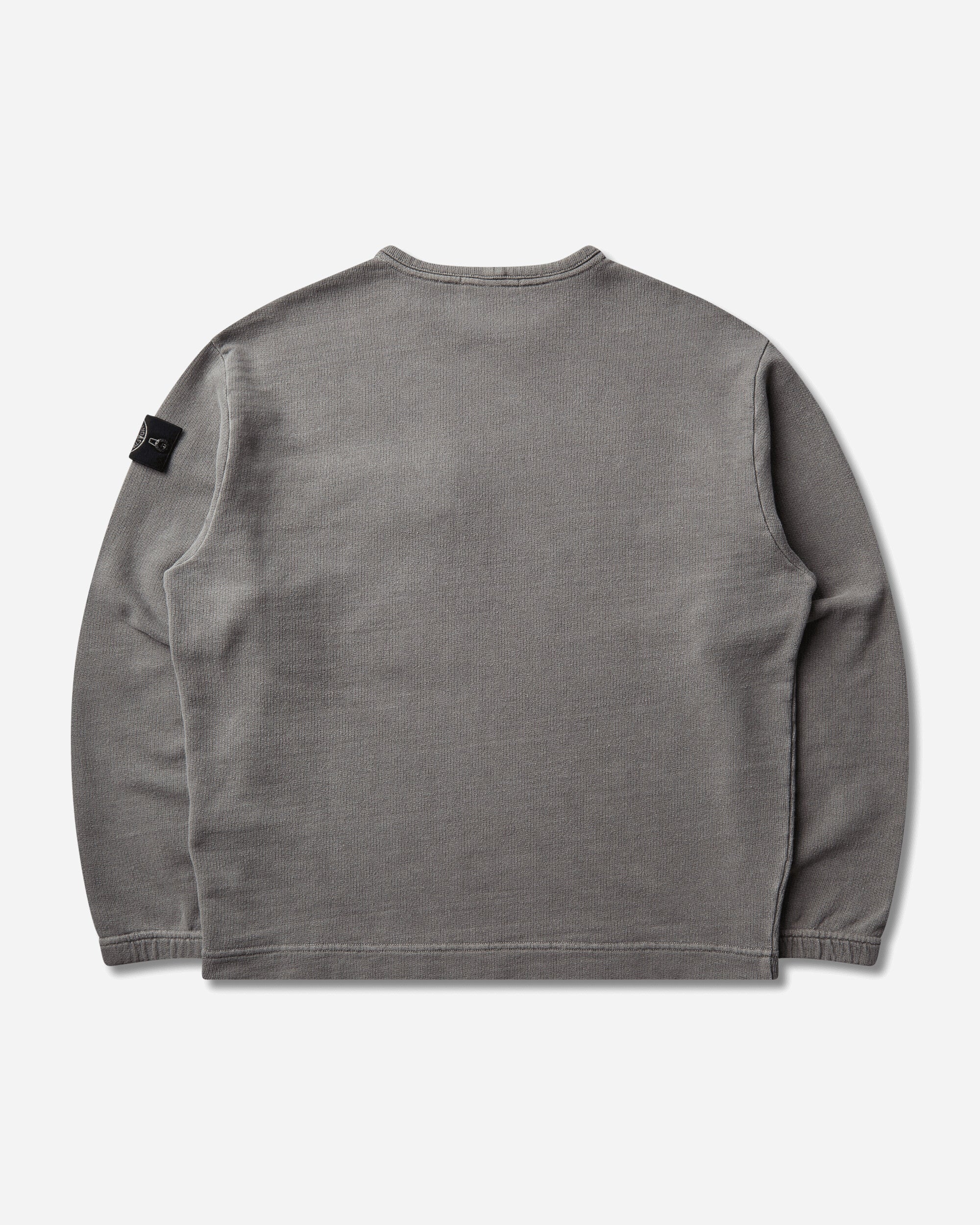 Stone Island Men's Mineral Dyed Organic Cotton Fleece Crewneck Sweatshirt Grey, view 2