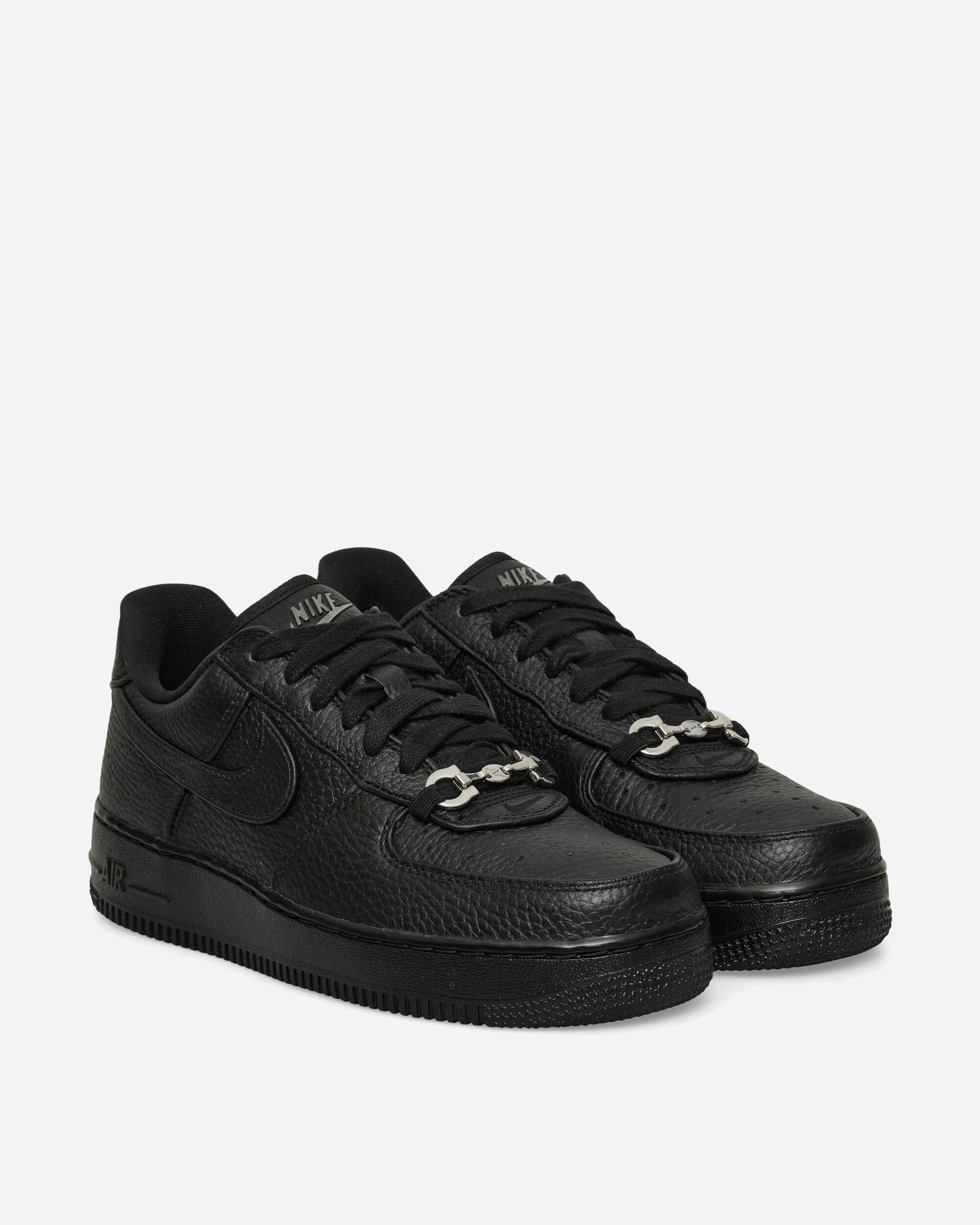 Nike Air Force 1 Low Retro Premium Sneakers Black / Metallic Silver, view 2