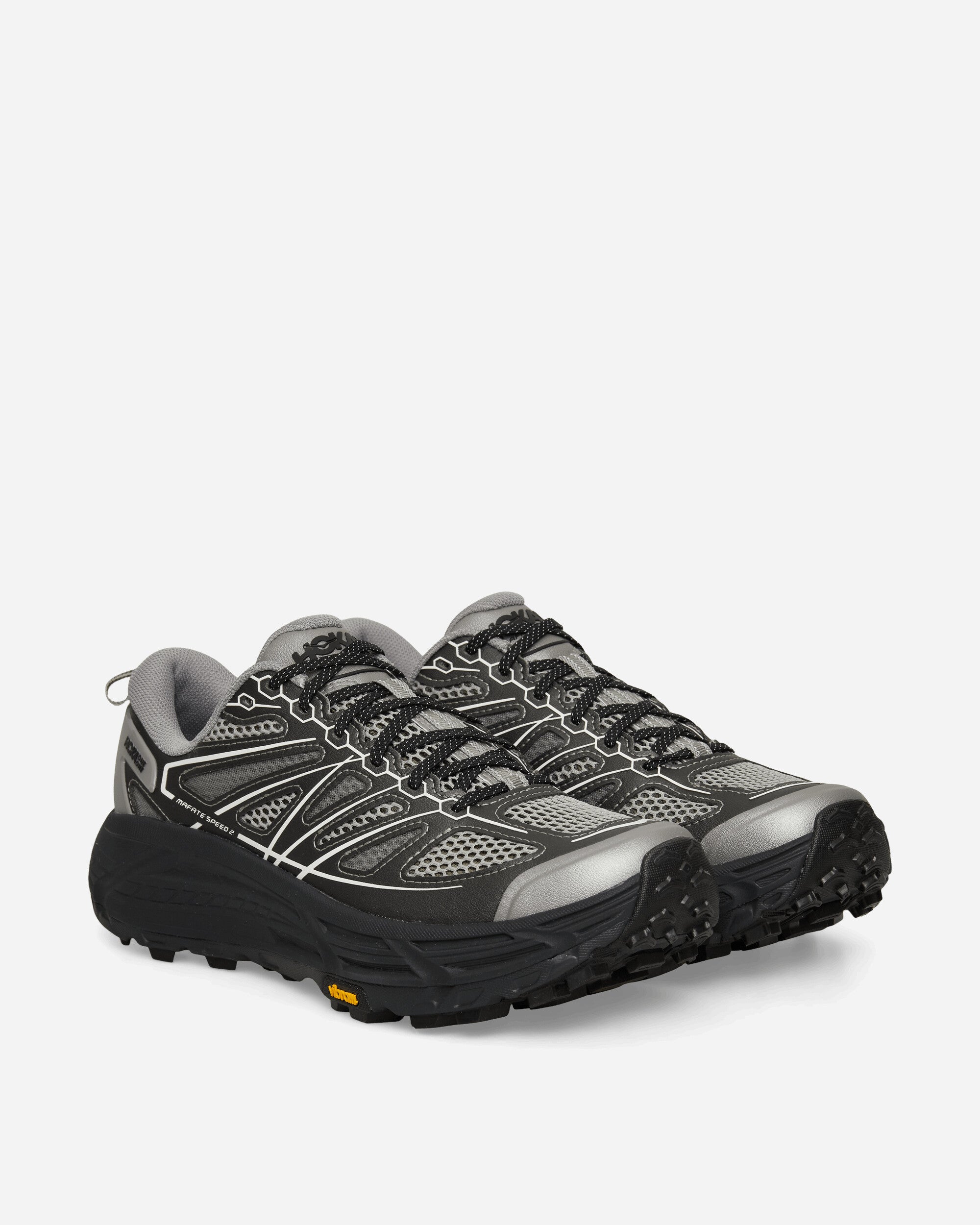 Hoka One One Stealth / Tech Mafate Speed 2 Sneakers Galactic Grey / Black, view 2