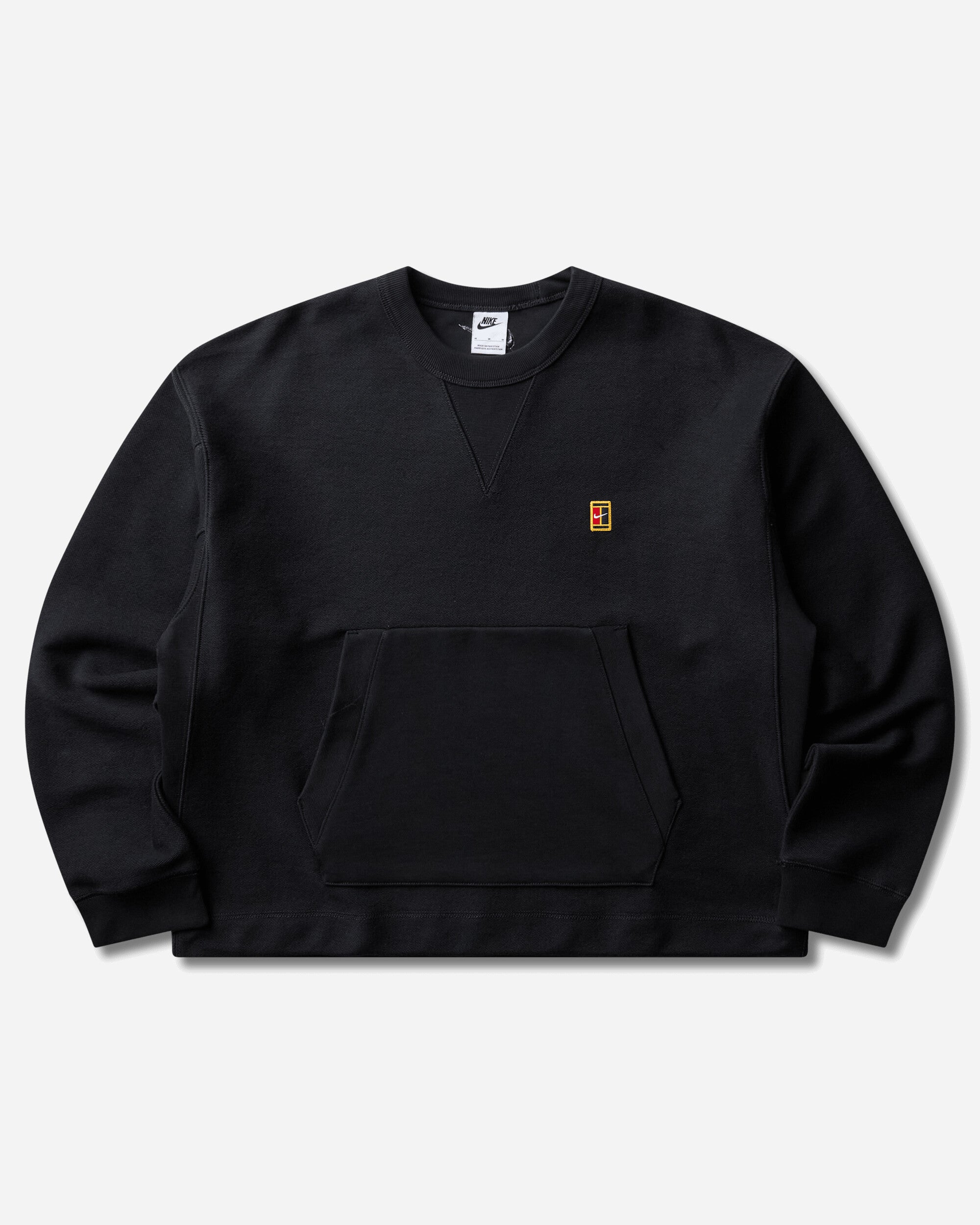 Nike Men's Club Rules French Terry Crewneck Sweatshirt Black