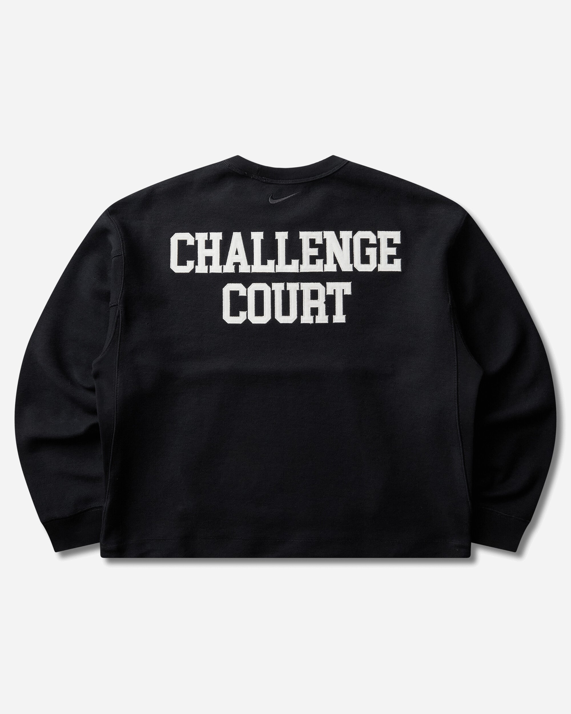 Nike Men's Club Rules French Terry Crewneck Sweatshirt Black, view 2