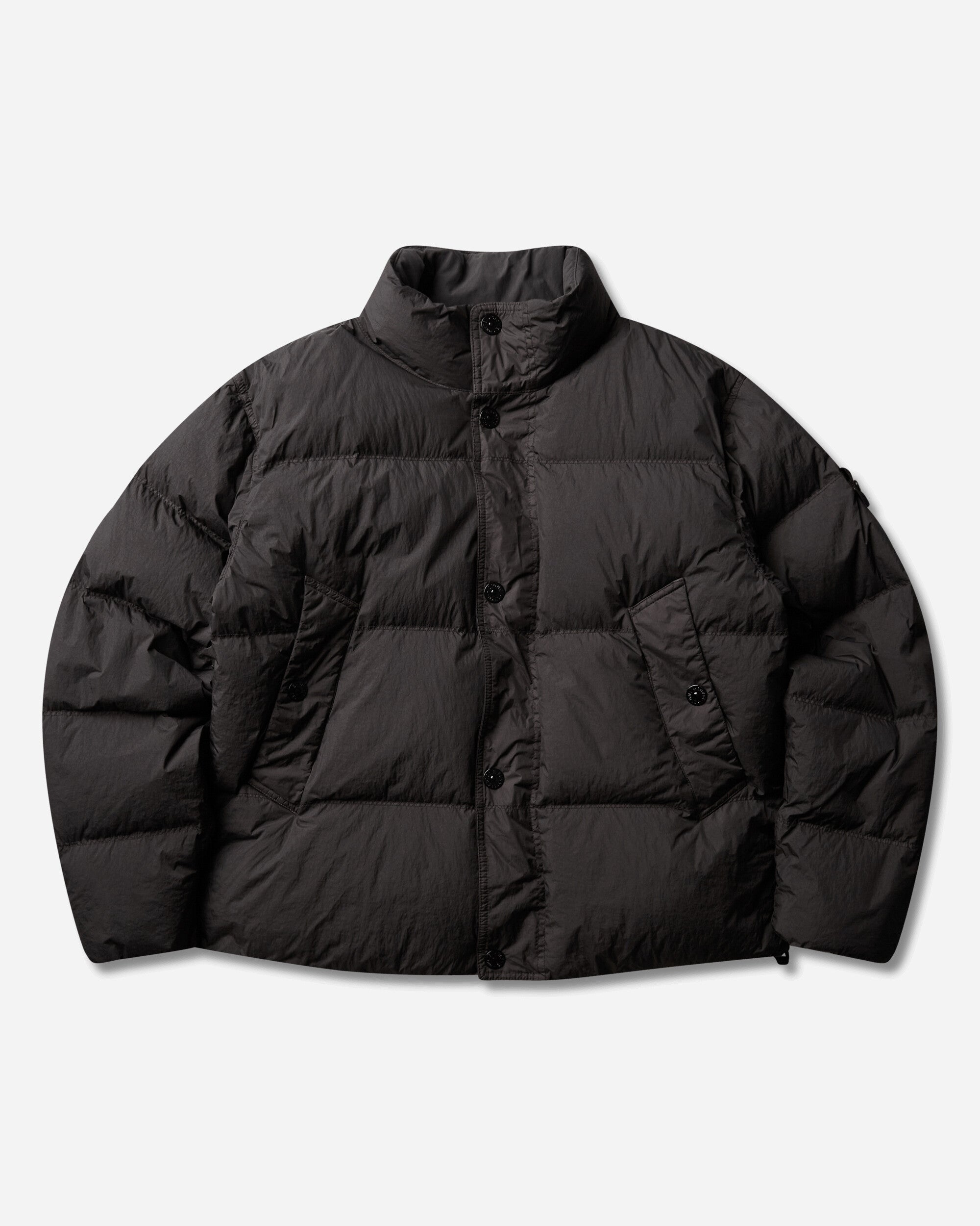 Stone Island Men's Crinkle Reps NY Down Jacket Lead Grey