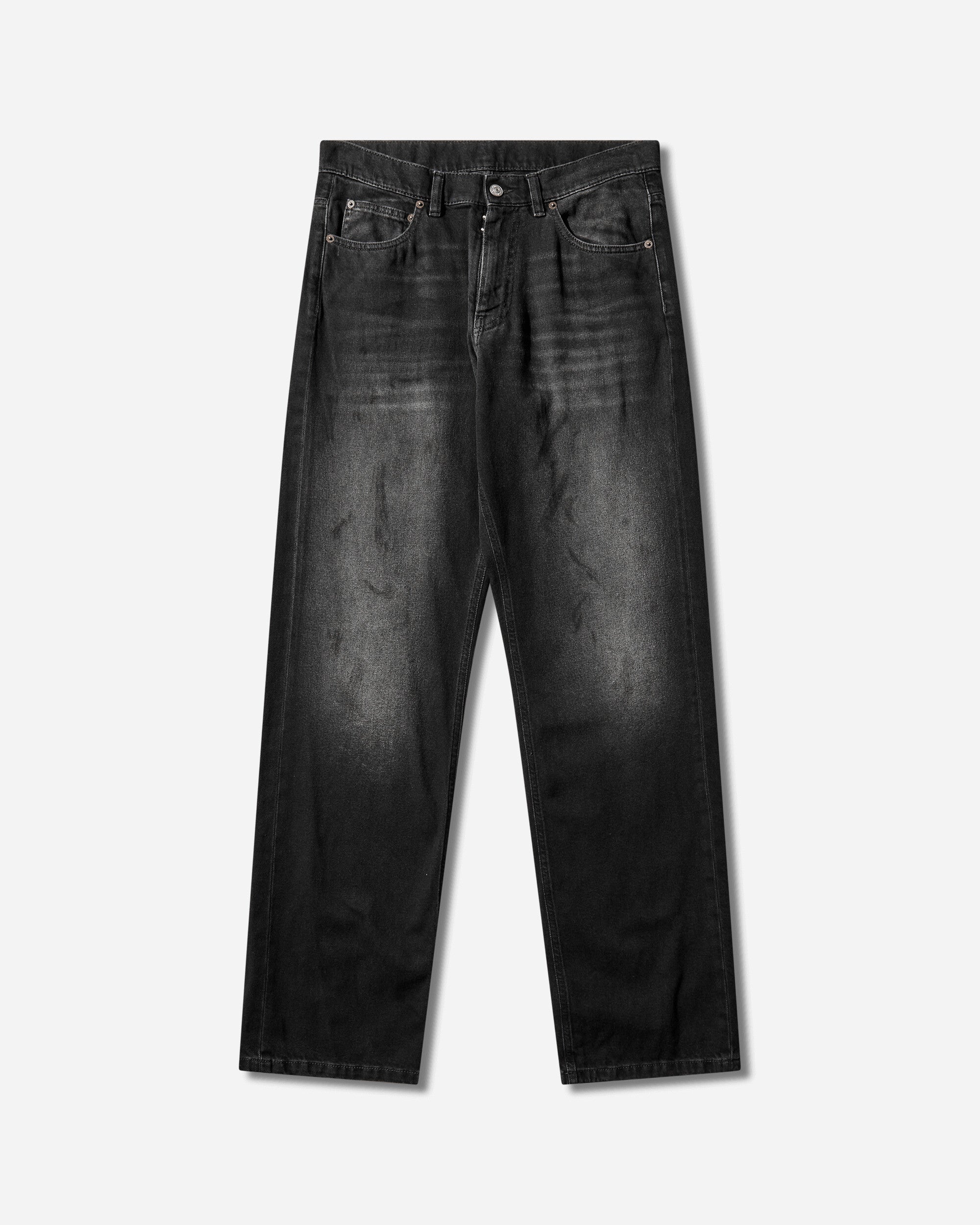 MM6 Maison Margiela Men's Straight-Leg Jeans Black