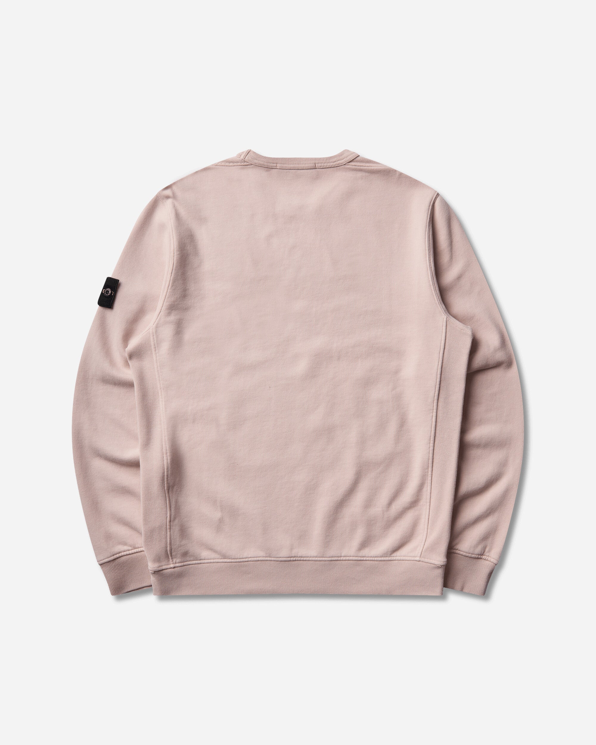 Stone Island Men's Organic Cotton Fleece Crewneck Sweatshirt Antique Rose, view 2