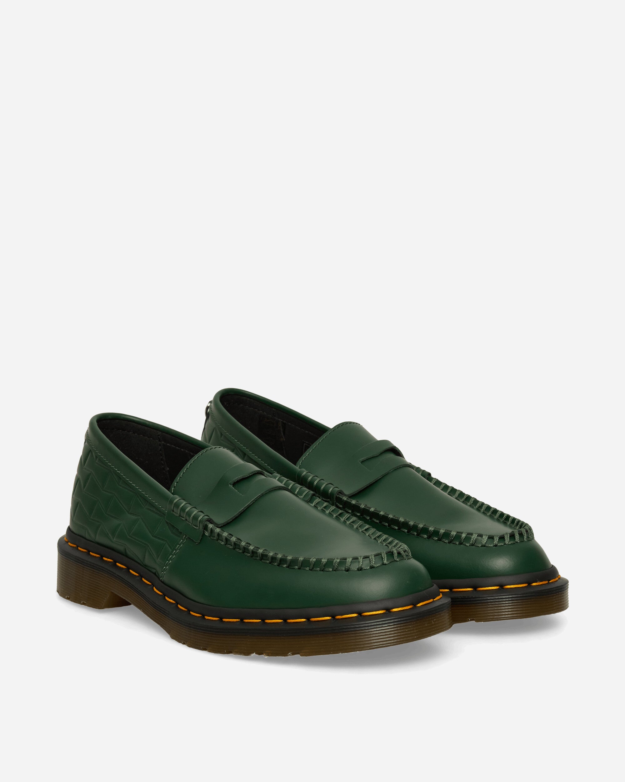 Dr. Martens Wasted Youth Penton Leather Loafers Green, view 2