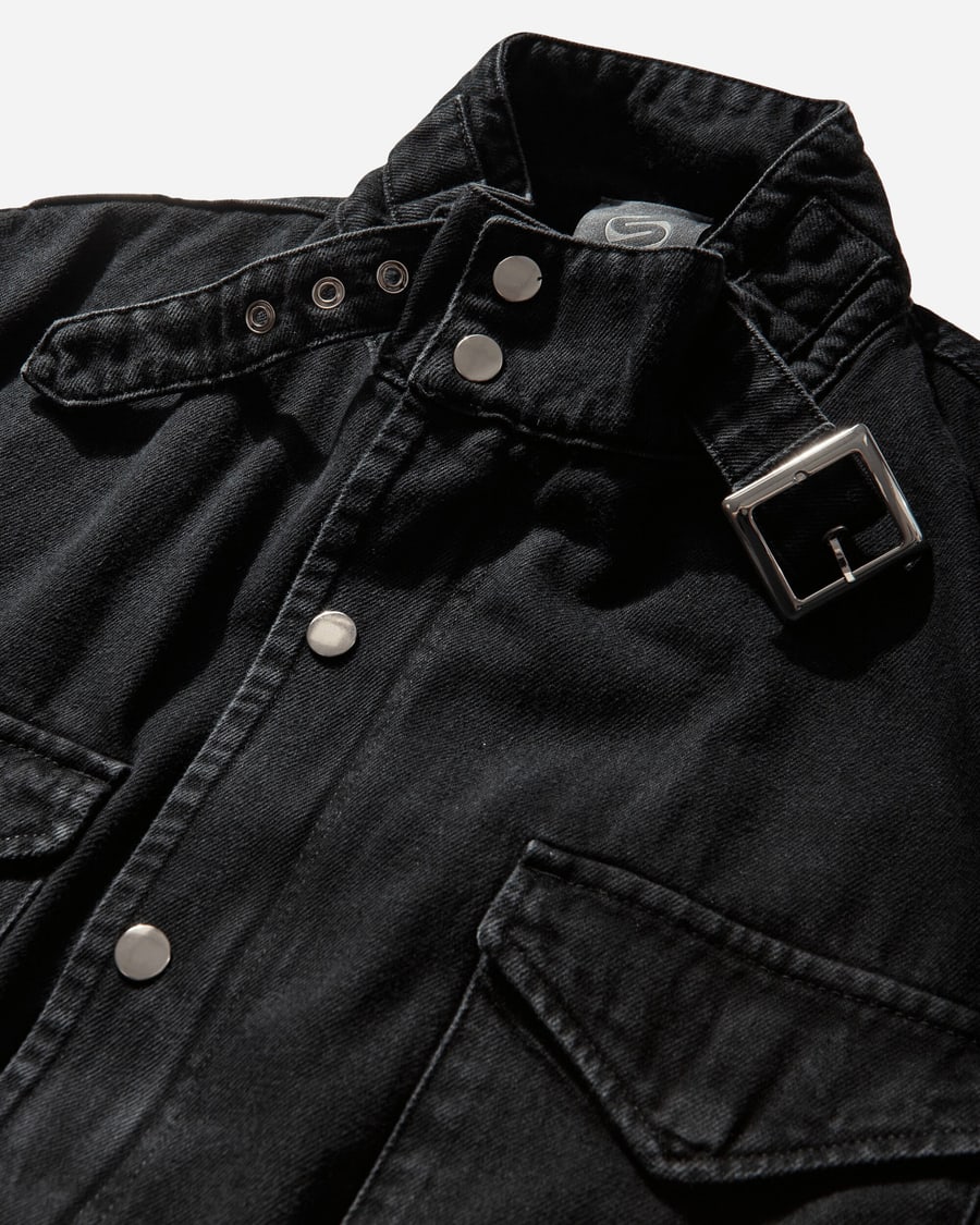 Silas Men's M65 Jacket Black, view 3