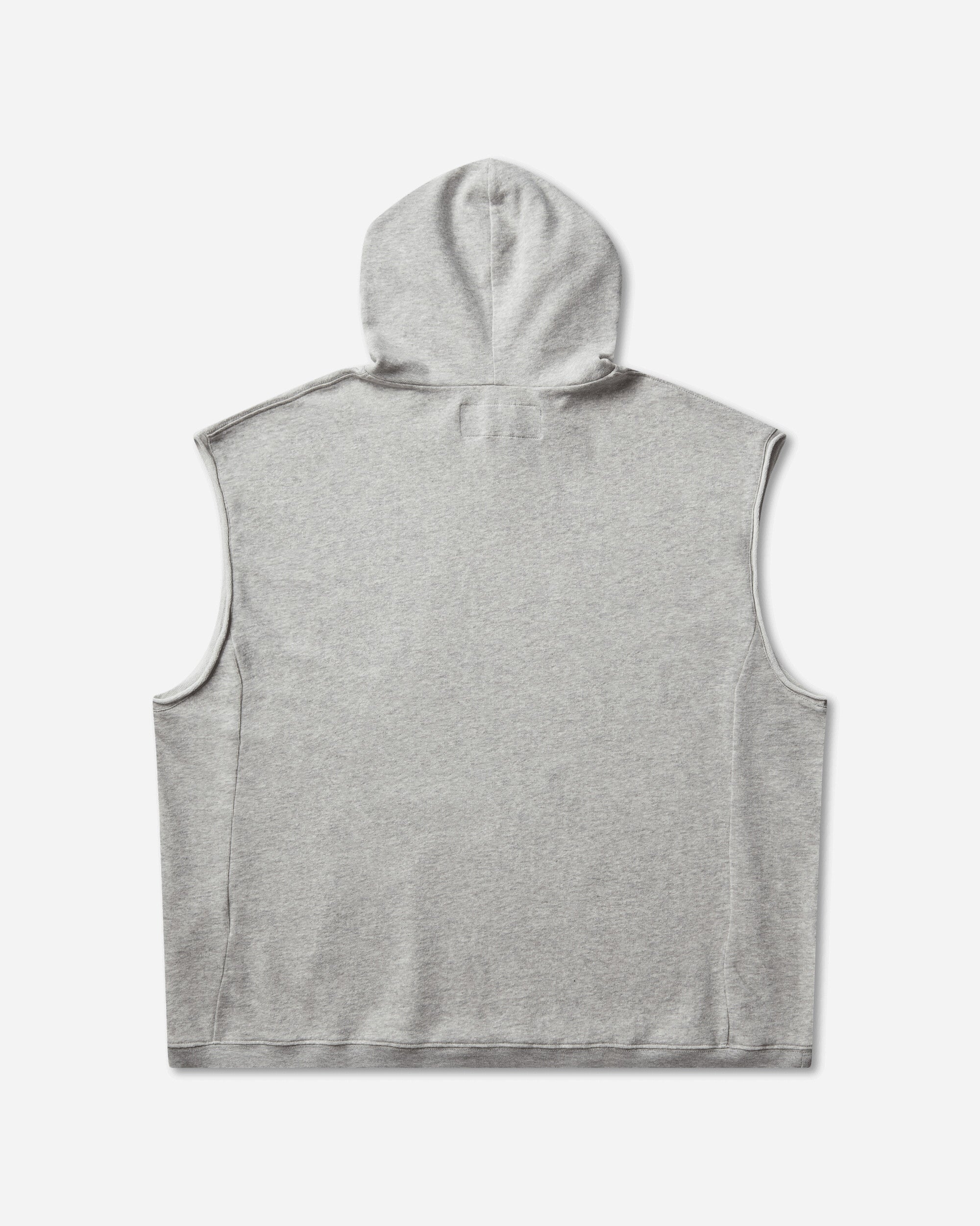 Mental Athletic Overlogo Sleeveless Sweat Hoodie Grey Melange, view 2