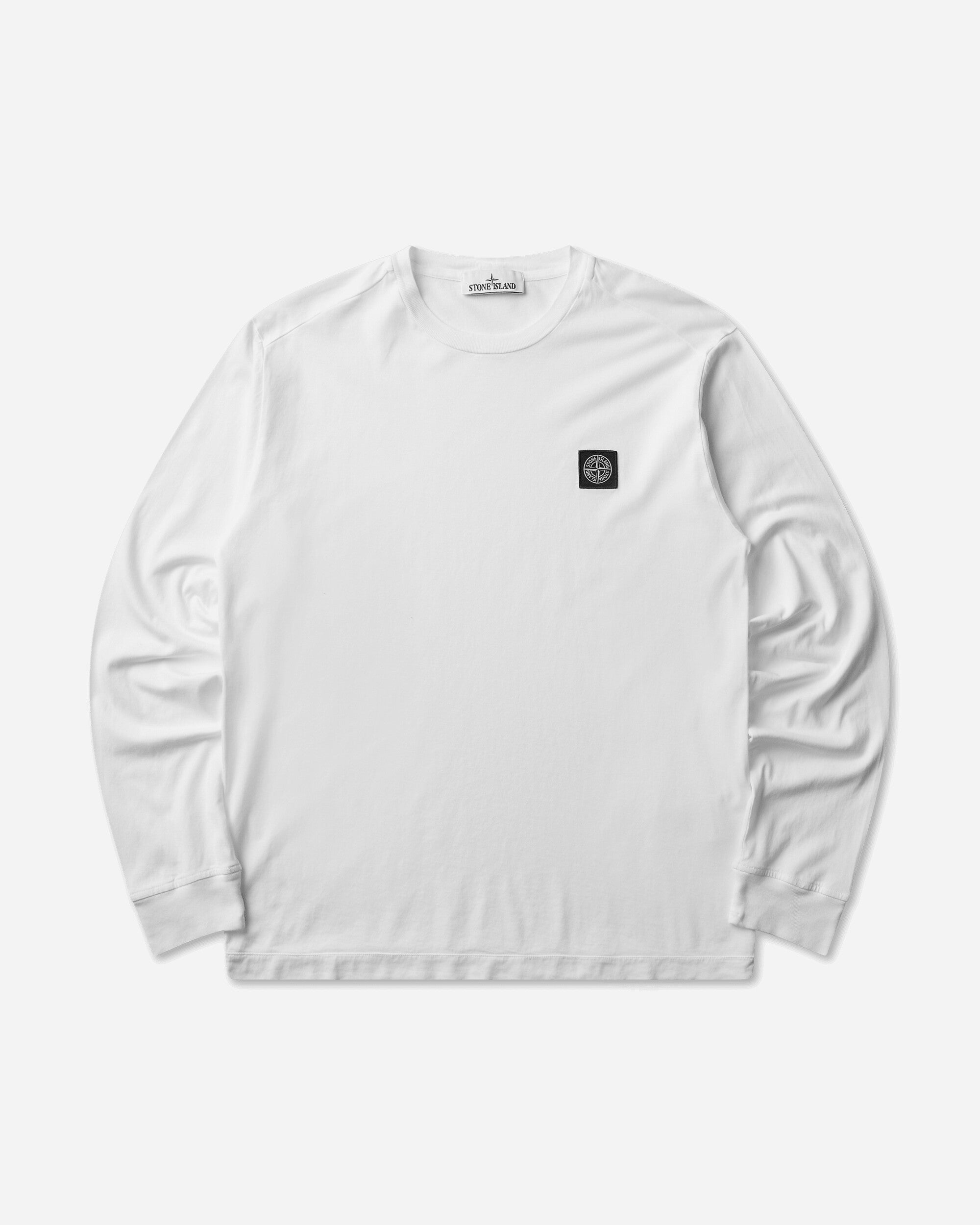 Stone Island Men's 60/2 Cotton Jersey Longsleeve T-Shirt White