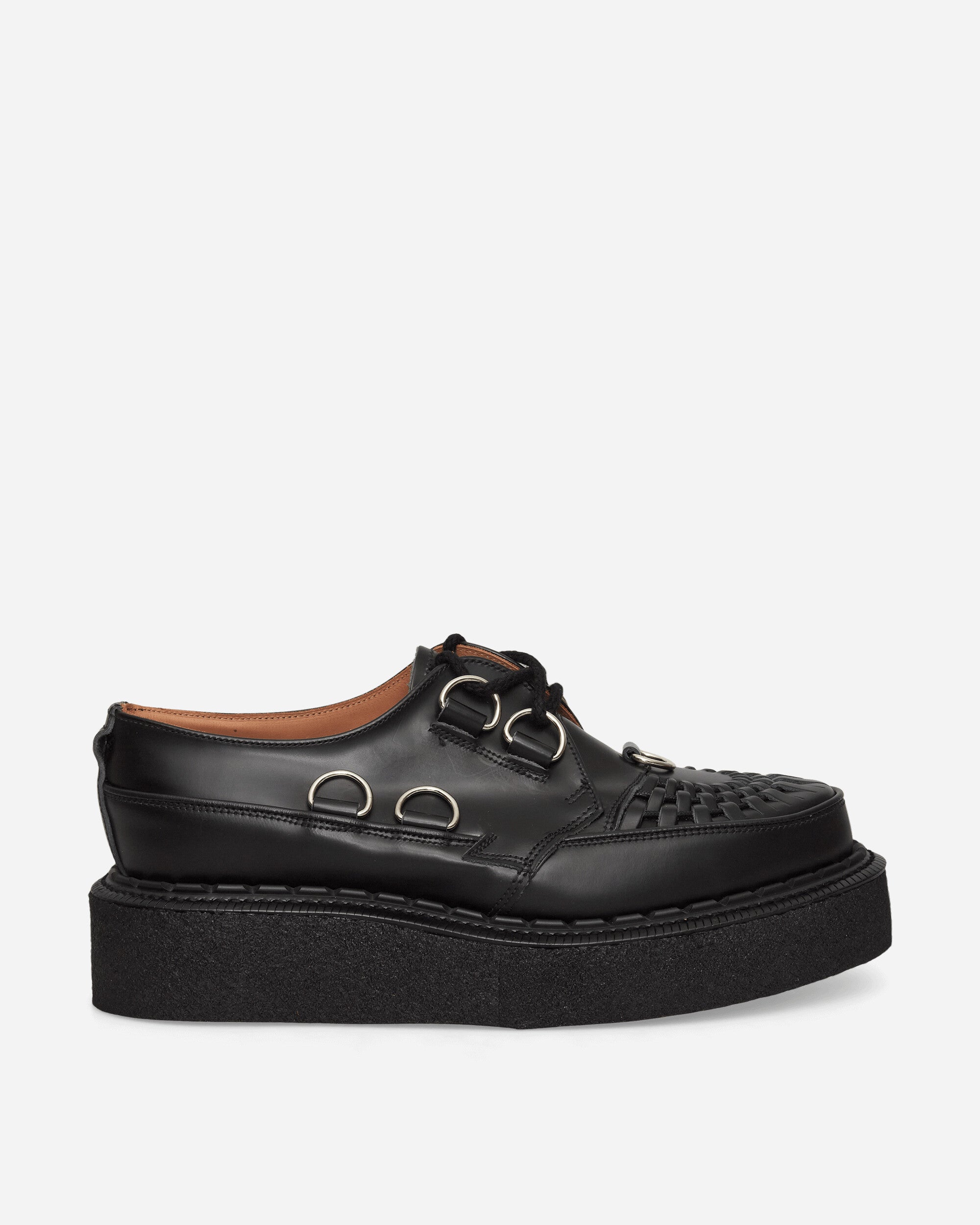 George Cox D-Ring Tie Skipton Creepers Black
