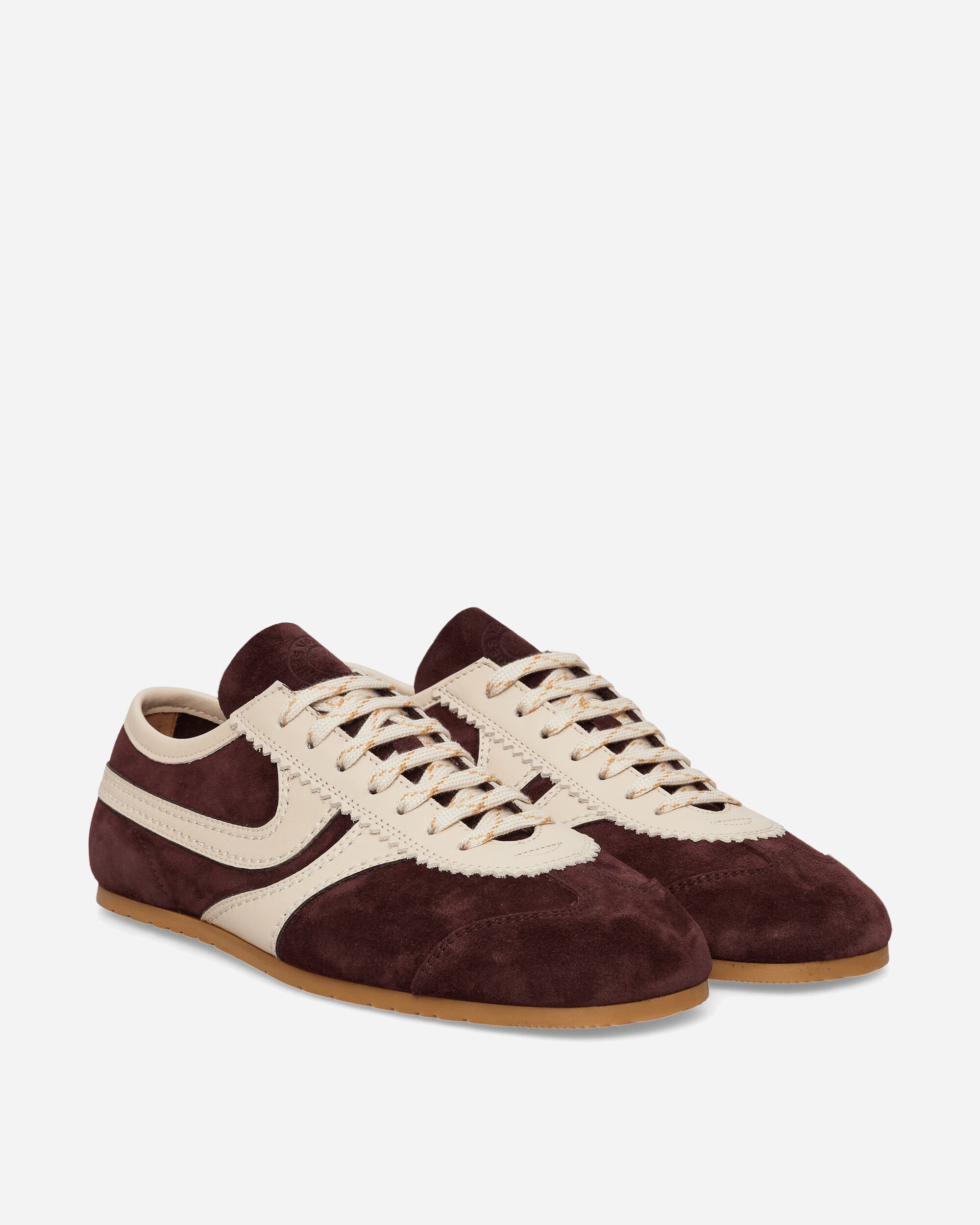 Dries Van Noten Suede Sneakers Dark Purple, view 2