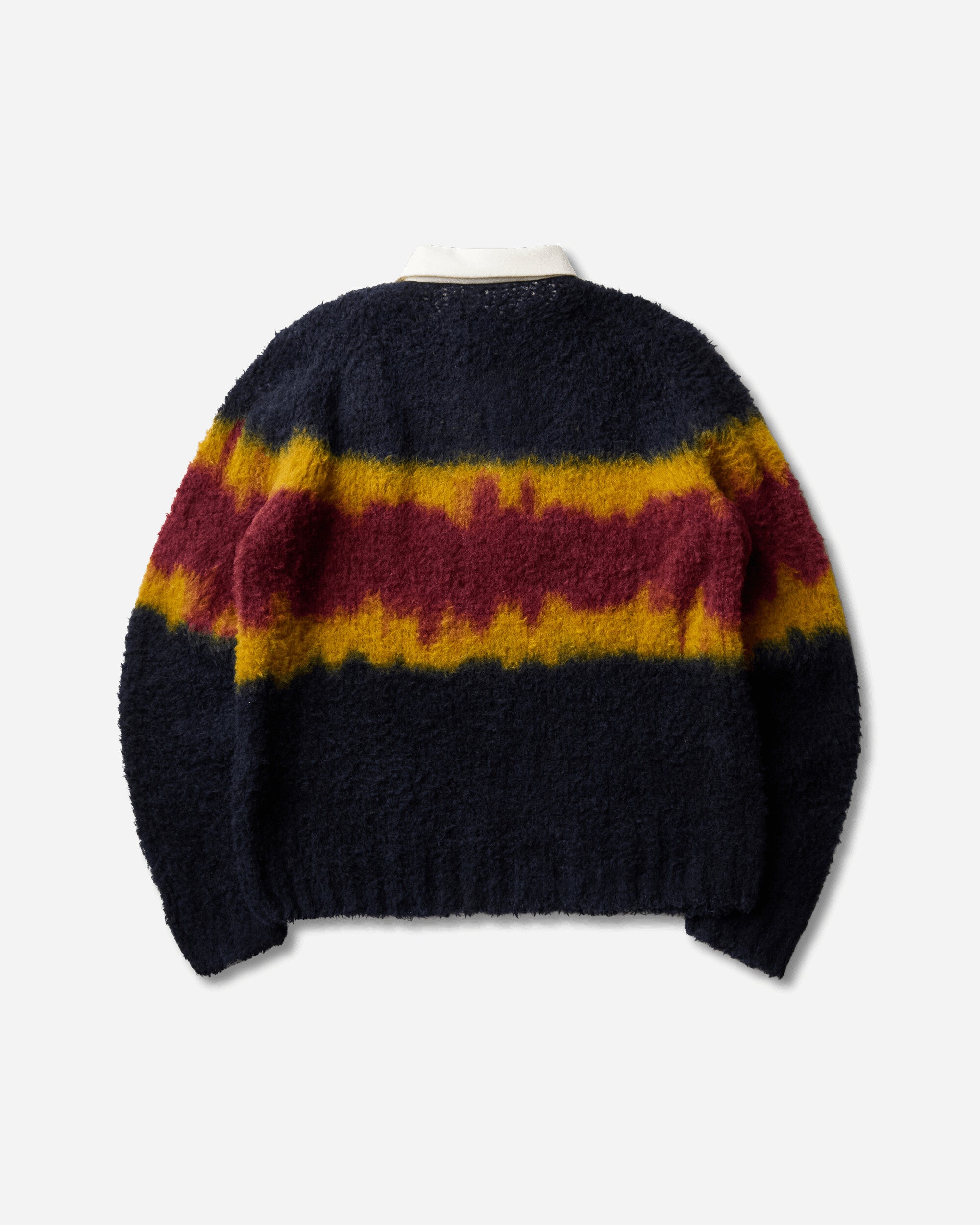 sacai Men's Chusen-Dyed Knit Polo Shirt Multicolor, view 2