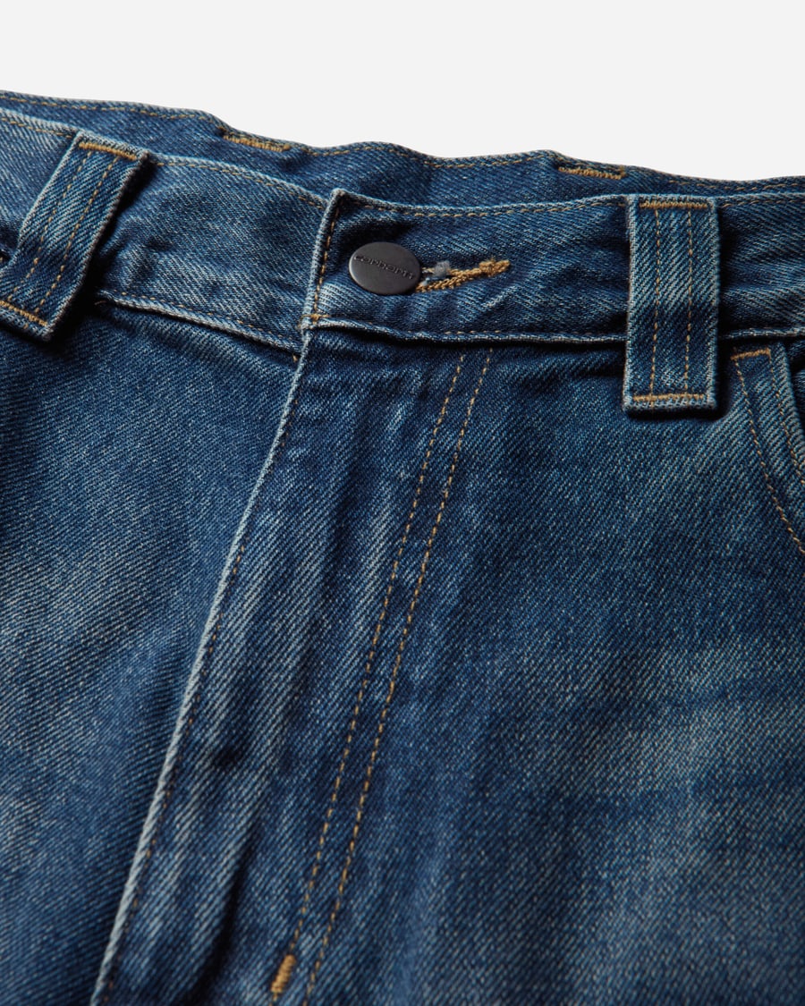 Carhartt WIP Men's Brandon Pants Blue (Worn Washed), view 4