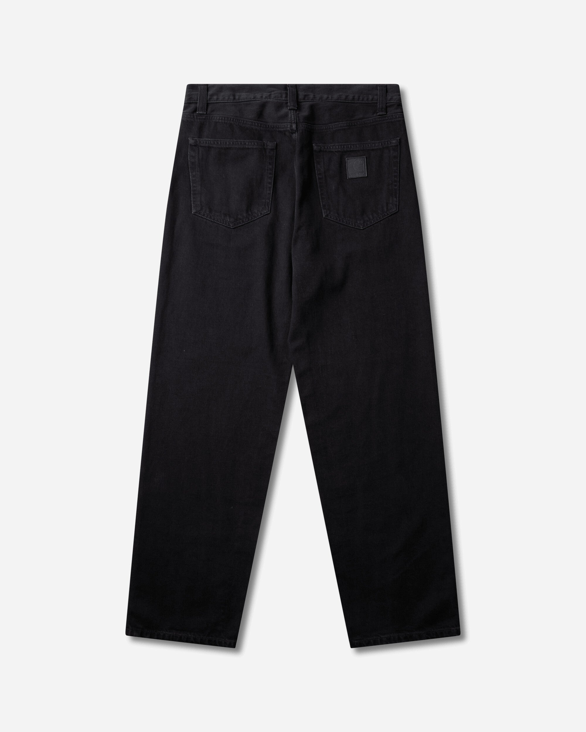 Carhartt WIP Men's Aaron Pants Black (Rinsed), view 2