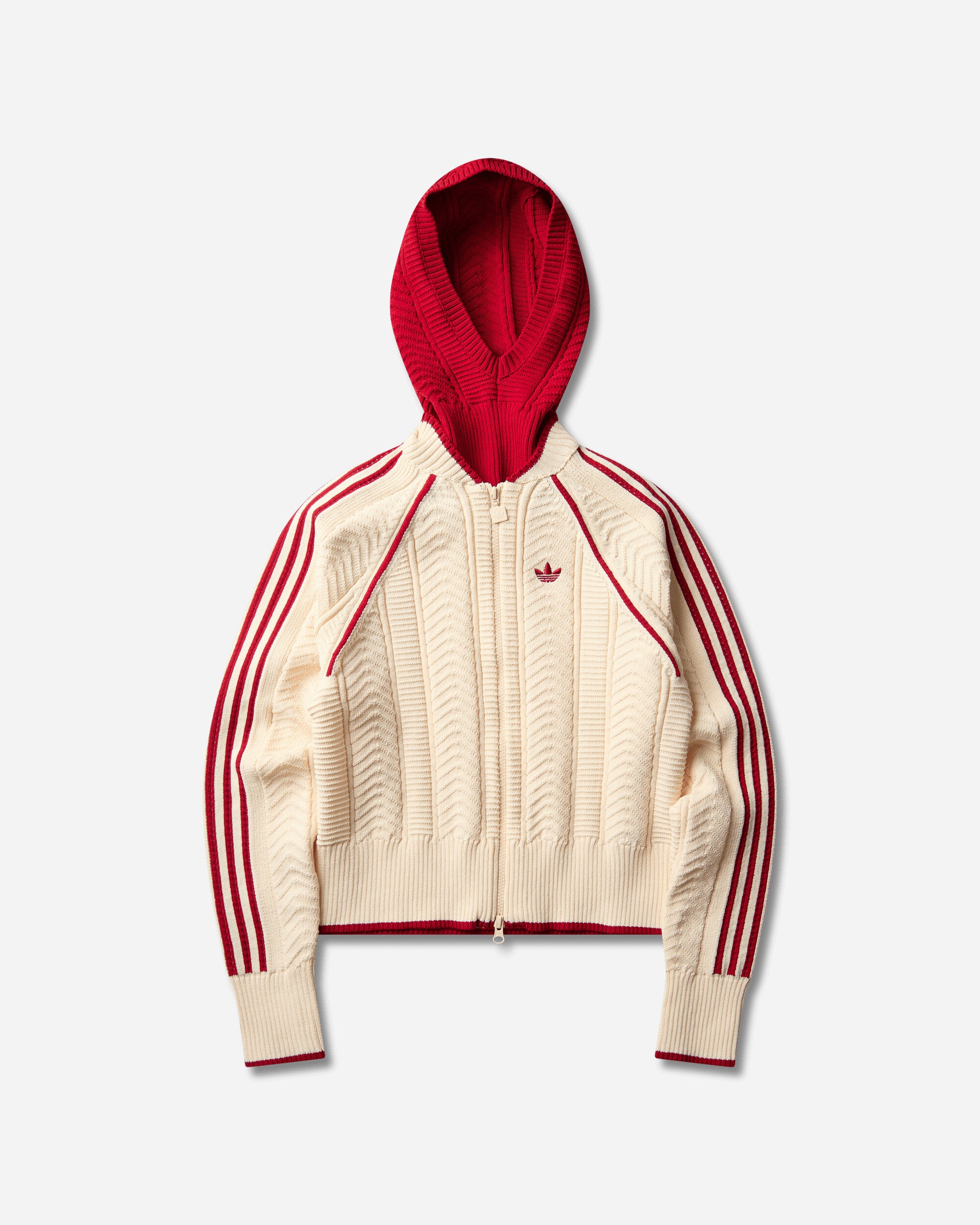 adidas Women's SST Track Top Warm Vanilla / Team Victory Red