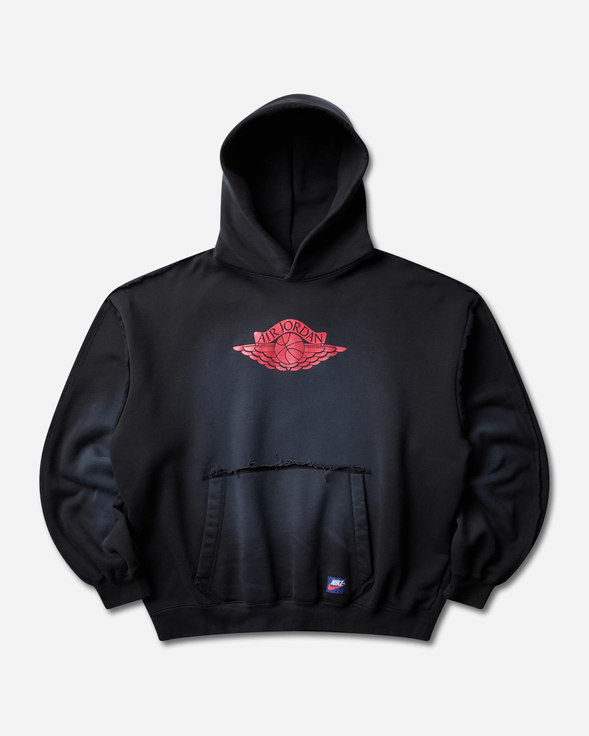 Nike Jordan Men's Flight Wings Fleece Hoodie Black / University Red