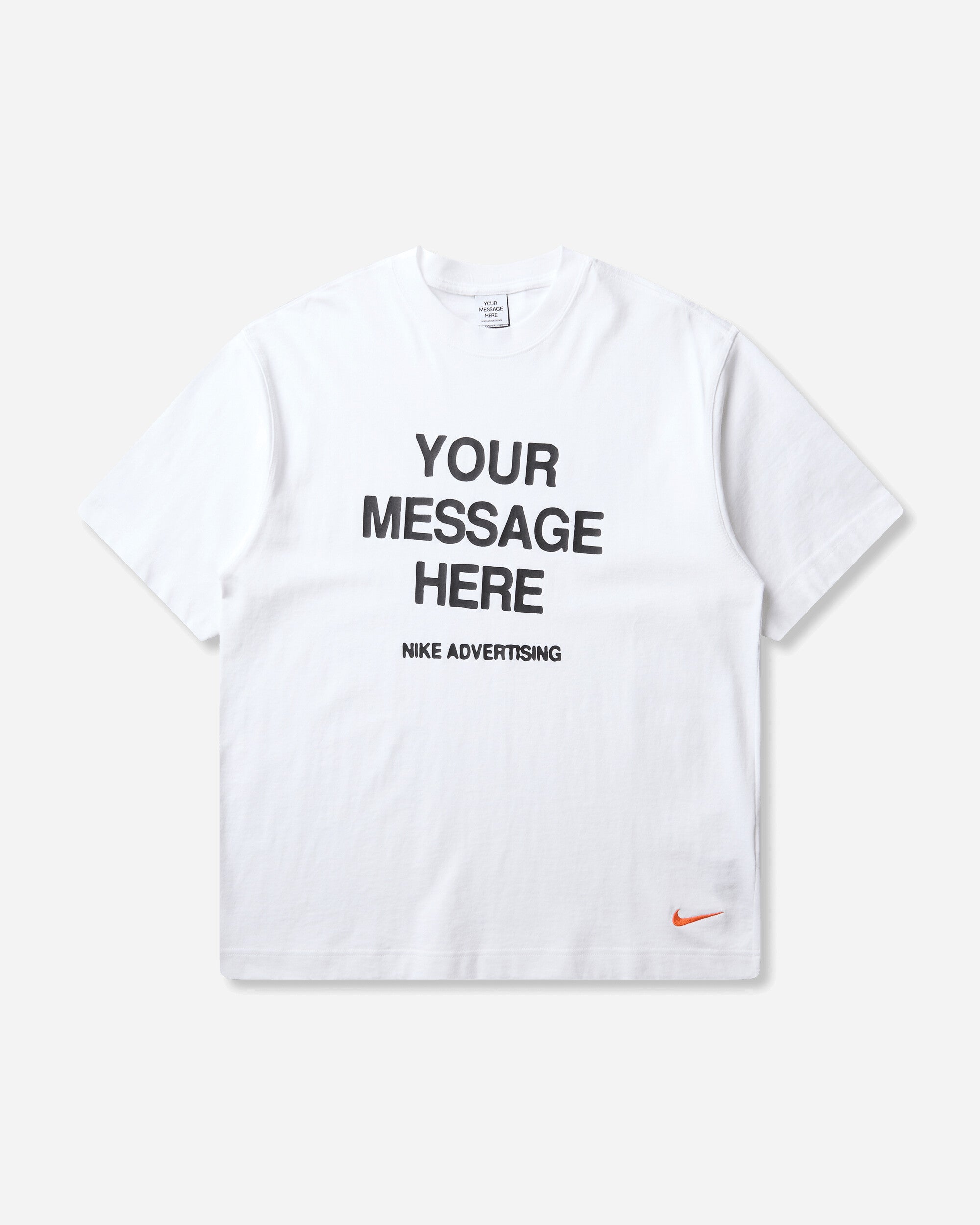 Nike Men's 'Your Message Here' T-Shirt White
