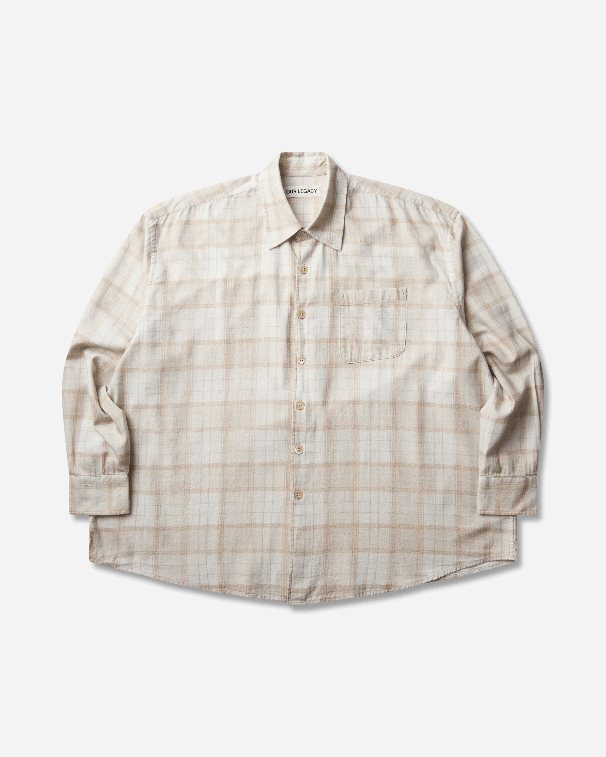 Our Legacy Men's Borrowed Shirt Stella Check Print