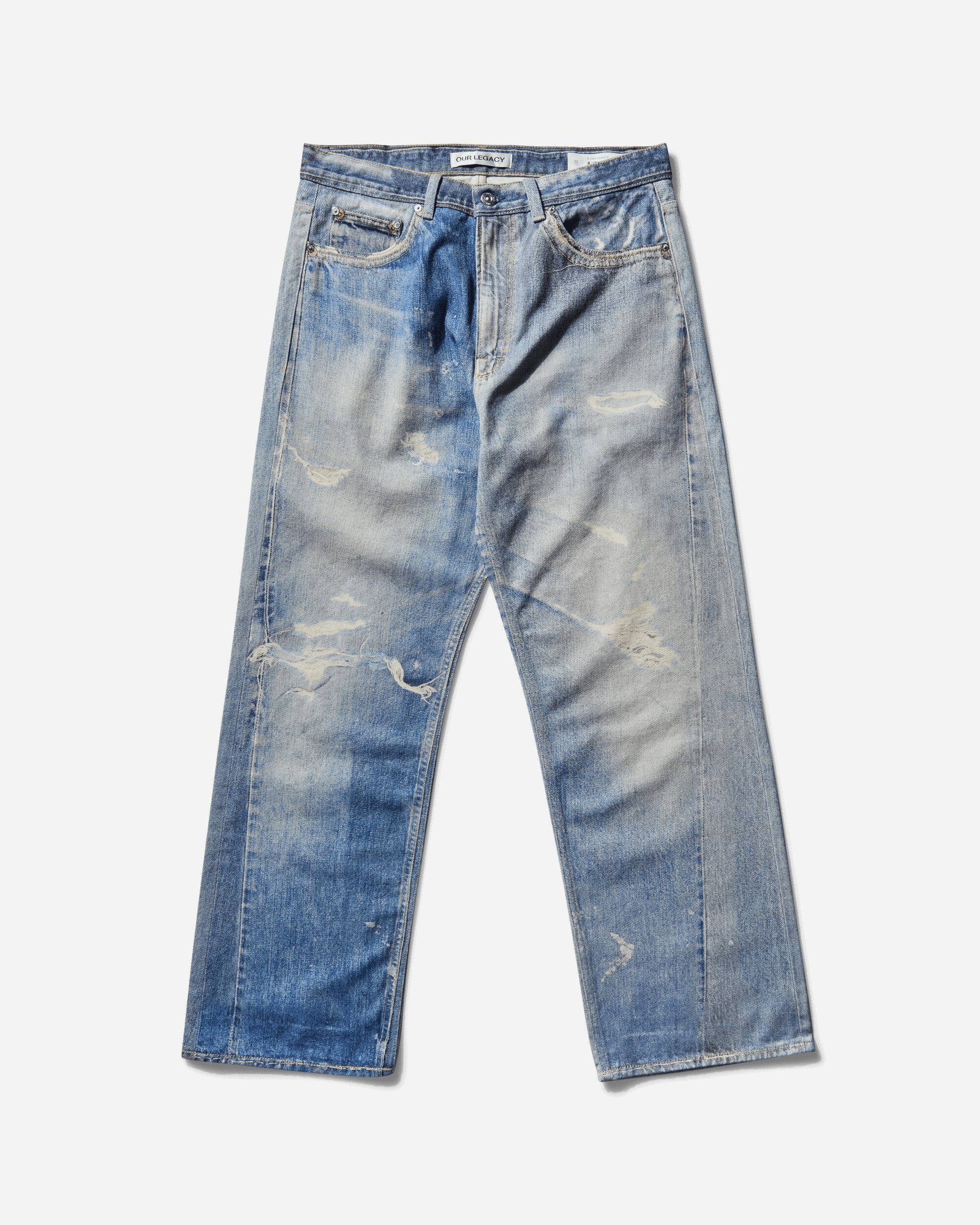Our Legacy Men's Third Cut Jeans Digital Denim Print
