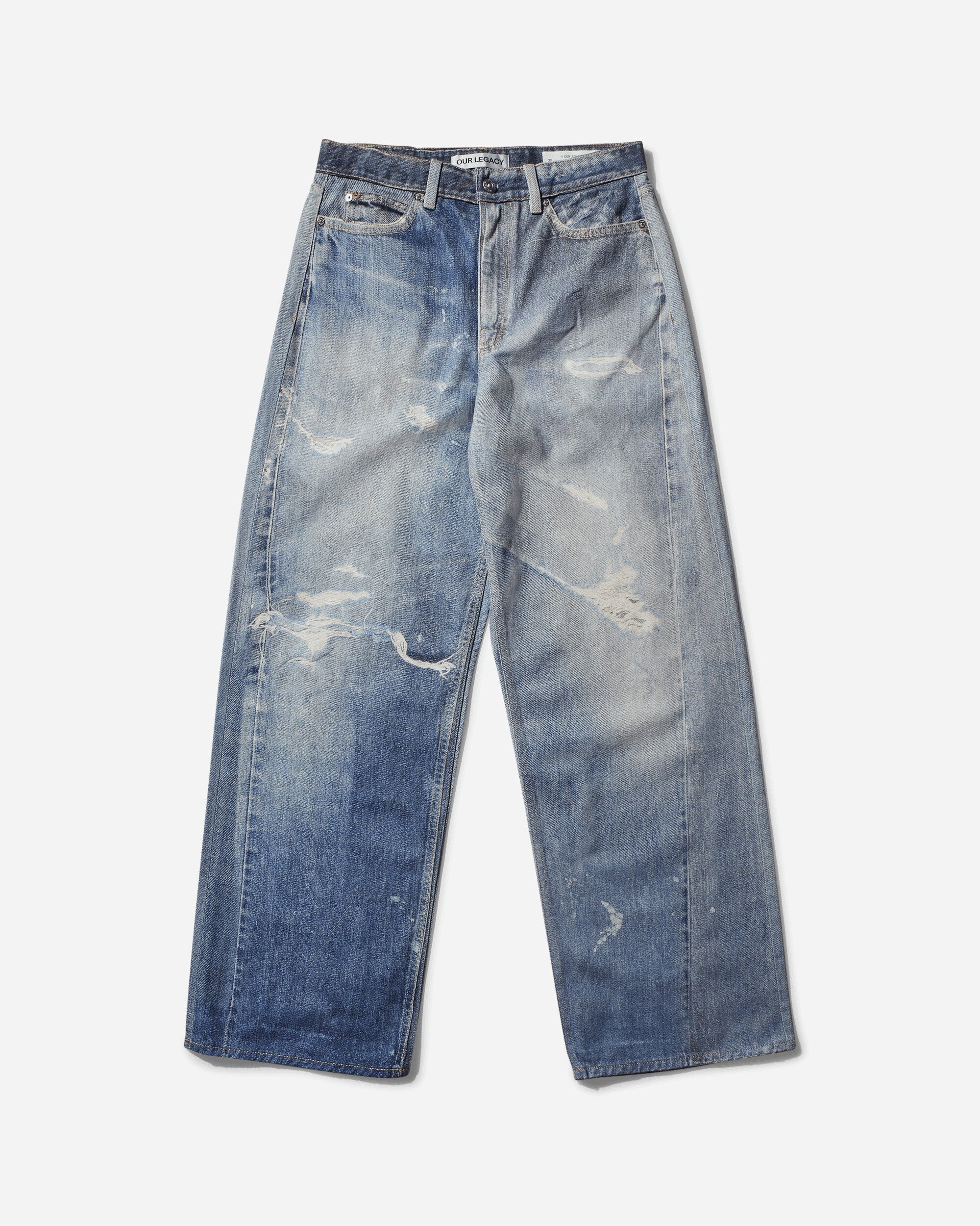 Our Legacy Women's Full Cut Jeans Digital Denim Print