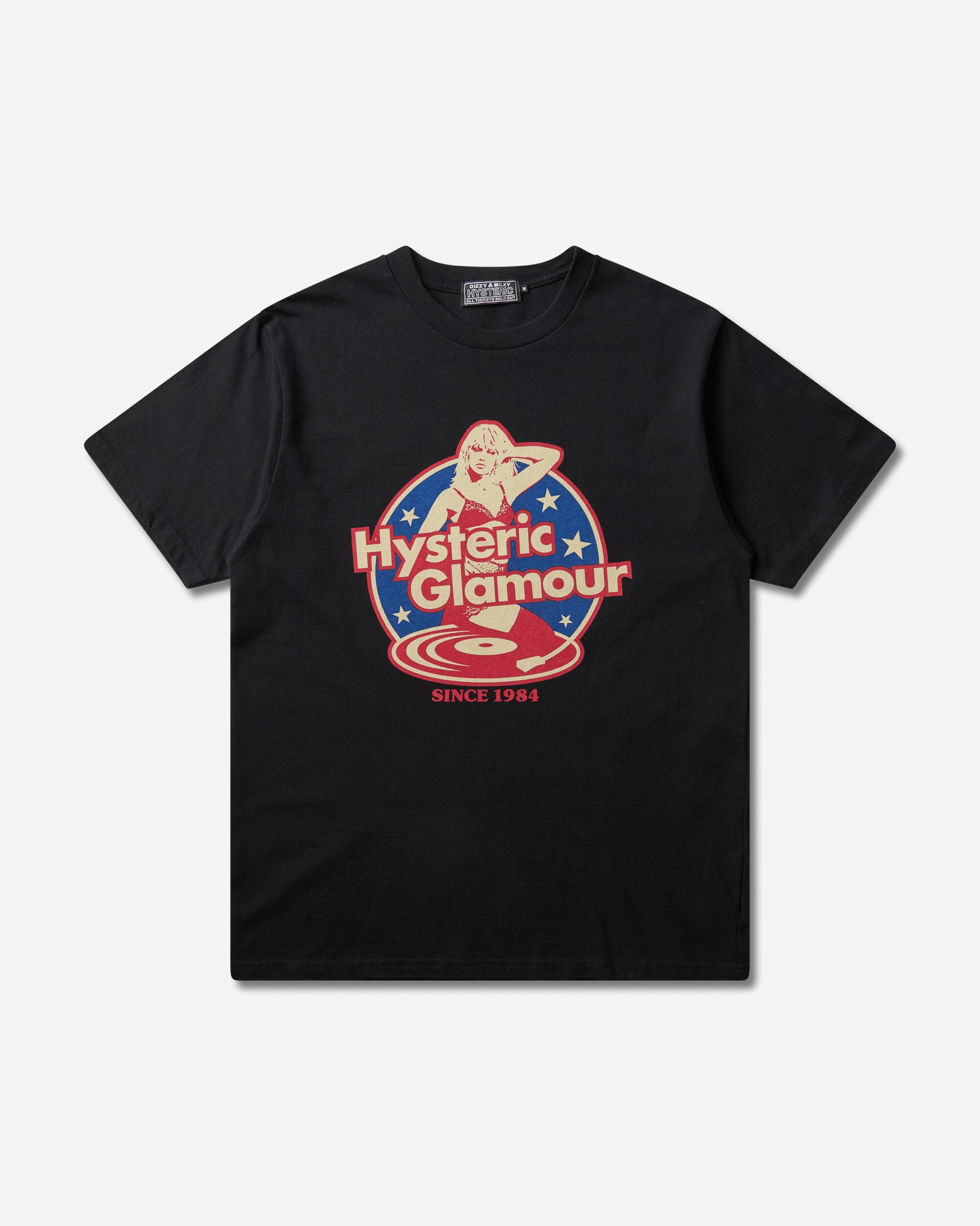 Hysteric Glamour Men's Hysteric Records T-Shirt Black