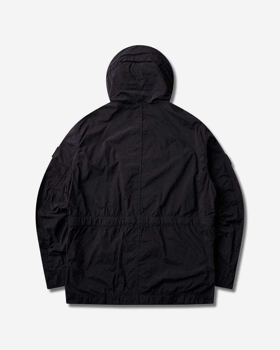 Stone Island Men's Ghost Nylon Smerigliato Short Parka Black, view 2