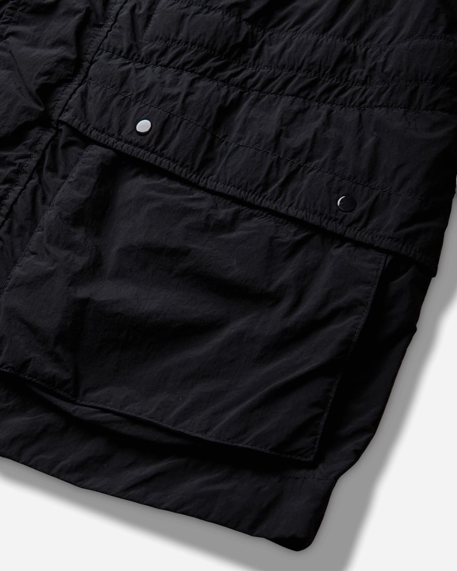 Stone Island Men's Ghost Nylon Smerigliato Short Parka Black, view 4