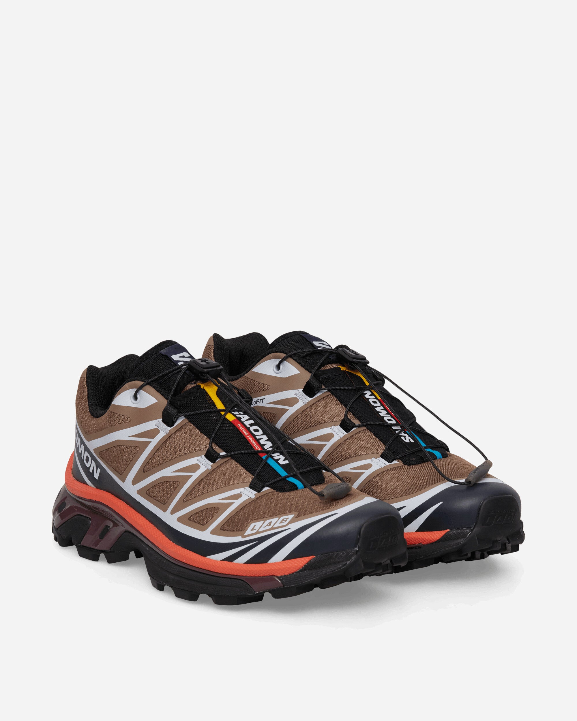 Salomon XT-6 Sneakers Walnut / Maritime Blue / Huckleberry, view 2