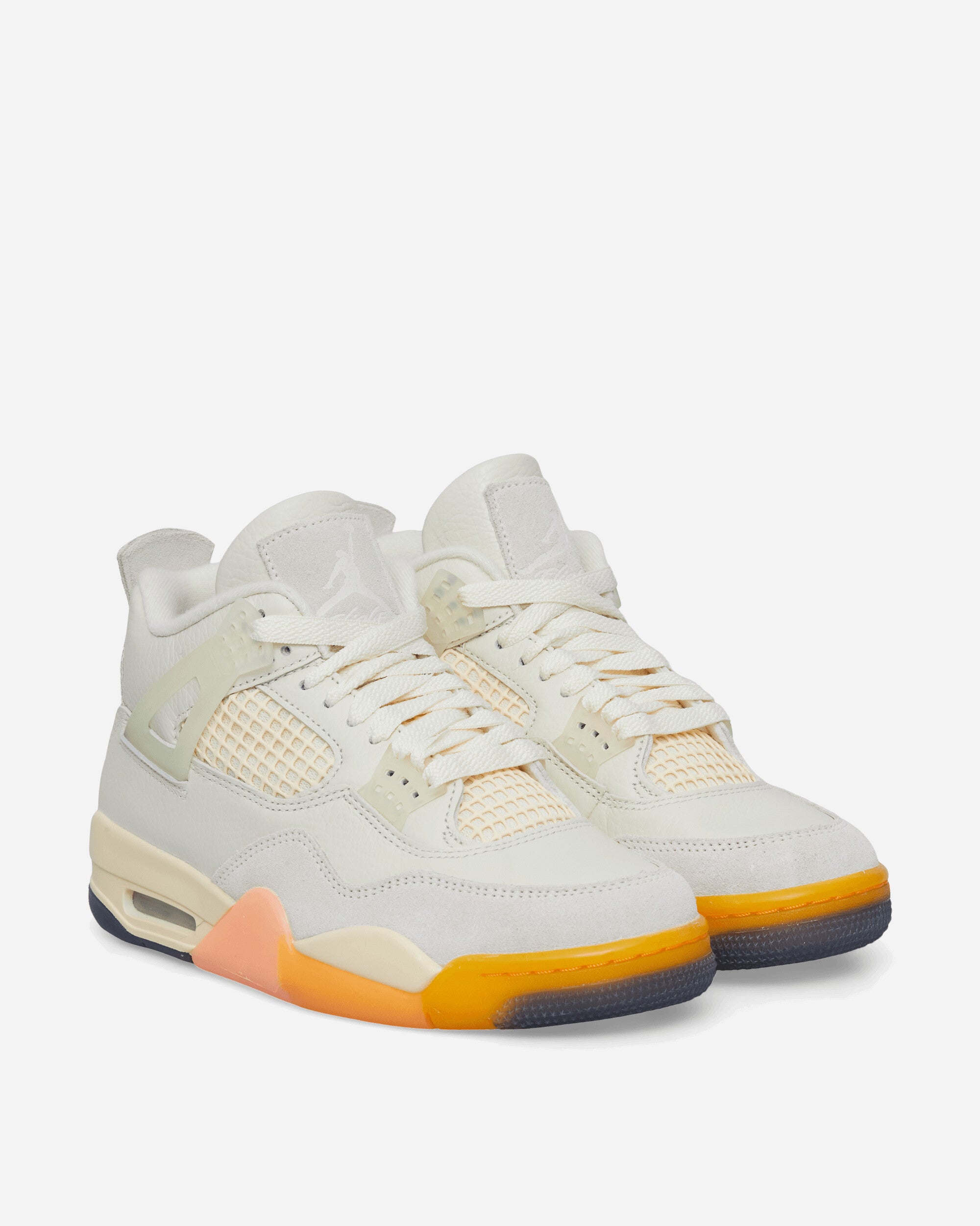Nike Jordan Women's Air Jordan 4 Retro 'Birds of Paradise' Sneakers Coconut Milk / Bright Mango, view 2