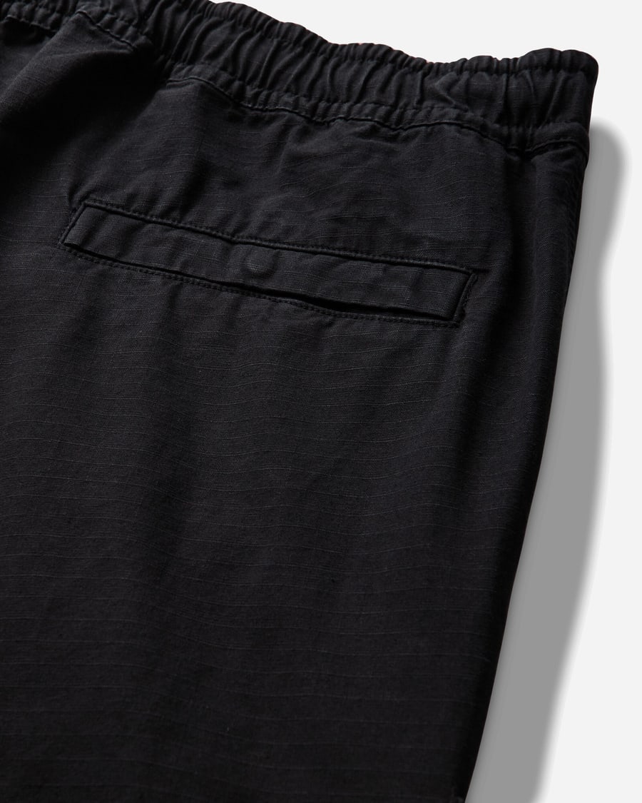 Stone Island Men's Organic Cotton Ripstop Cargo Pants Black, view 3