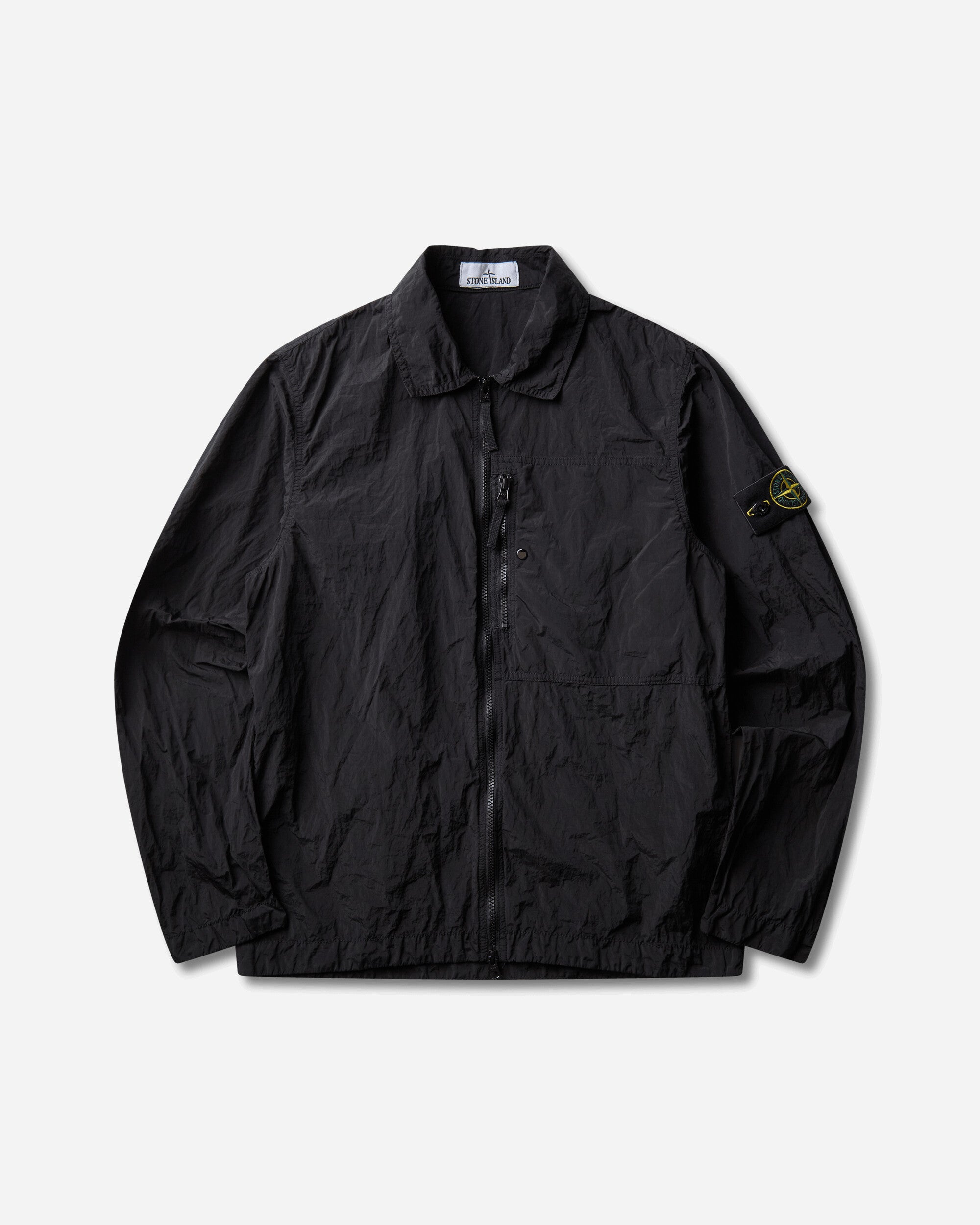 Stone Island Men's Nylon Metal Overshirt Black