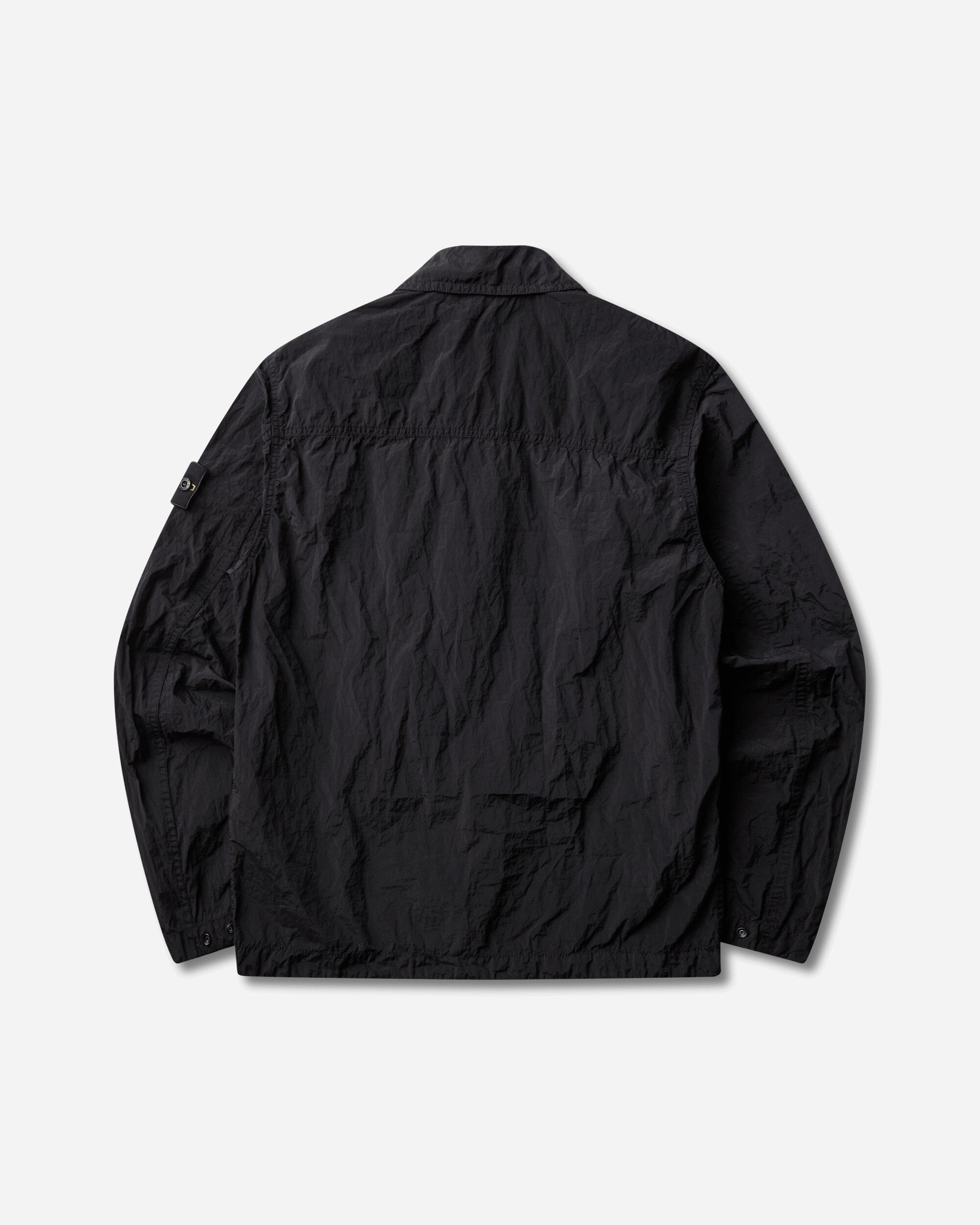 Stone Island Men's Nylon Metal Overshirt Black, view 2