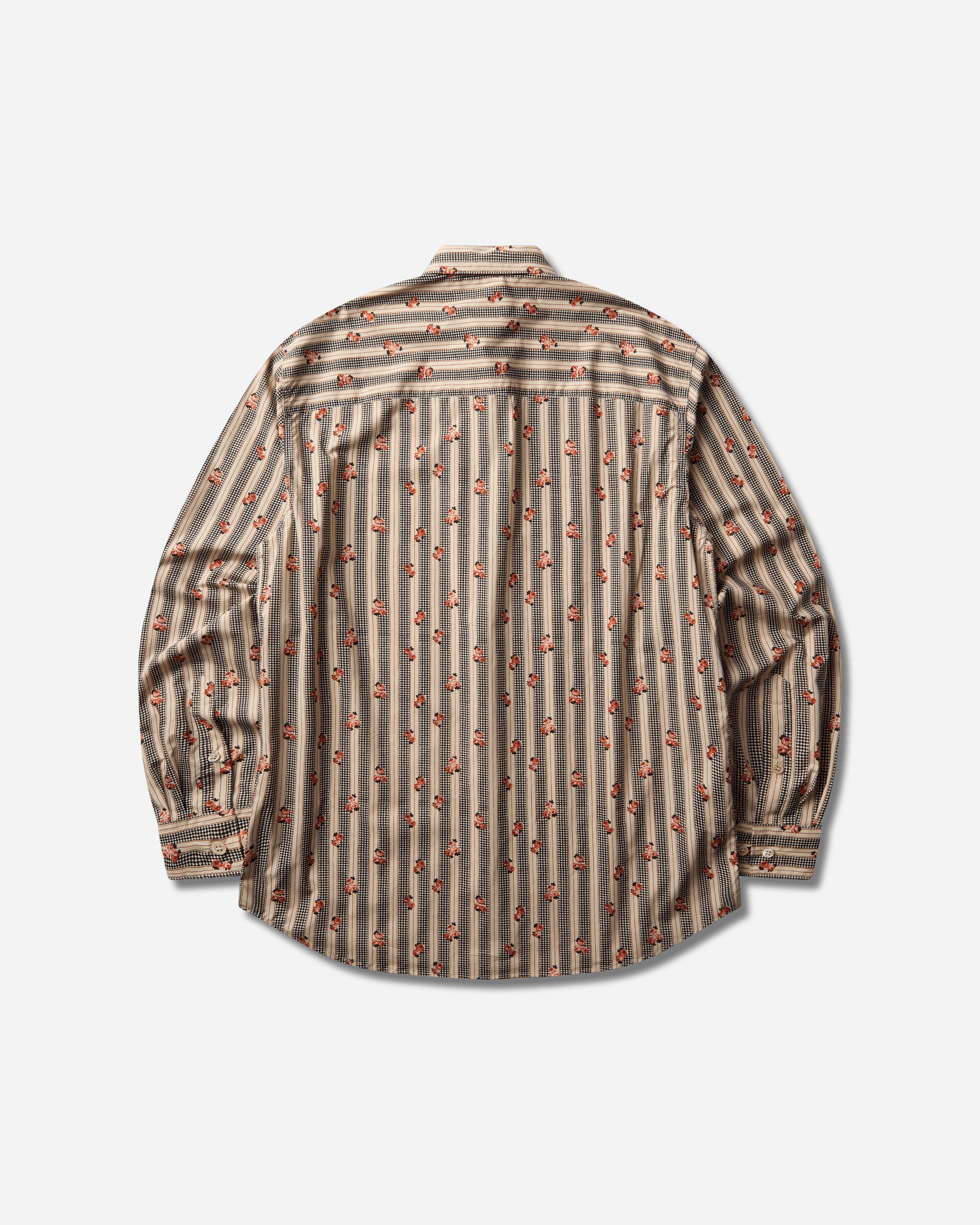 Dries Van Noten Men's Printed Cotton Shirt Beige, view 2