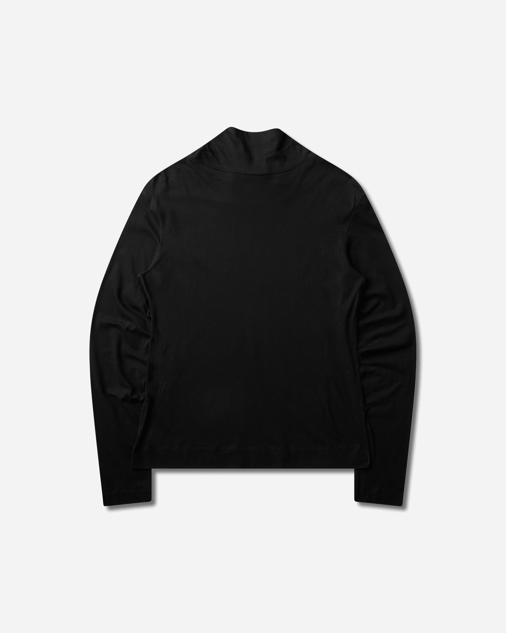 Dries Van Noten Men's Turtleneck Button Sweater Black, view 2
