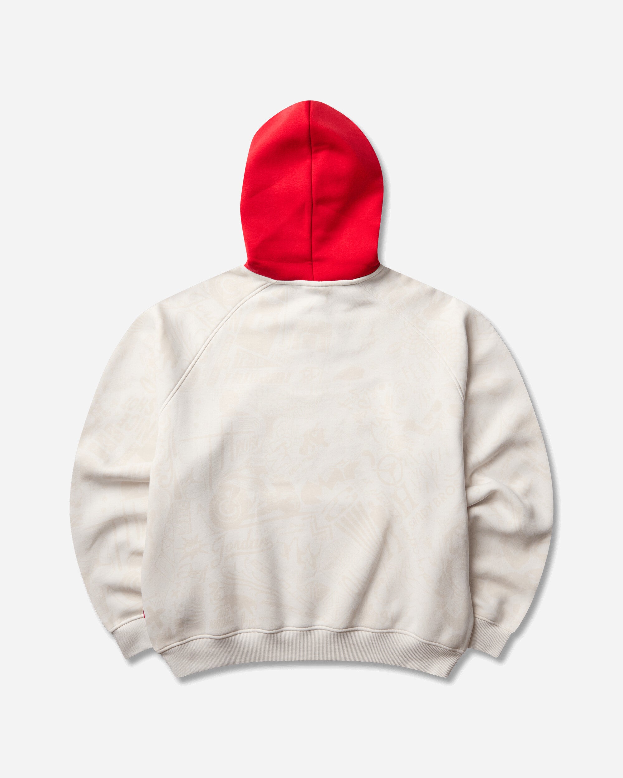 Nike Jordan Men's Jordan Brooklyn Fleece Hoodie Phantom / University Red, view 2