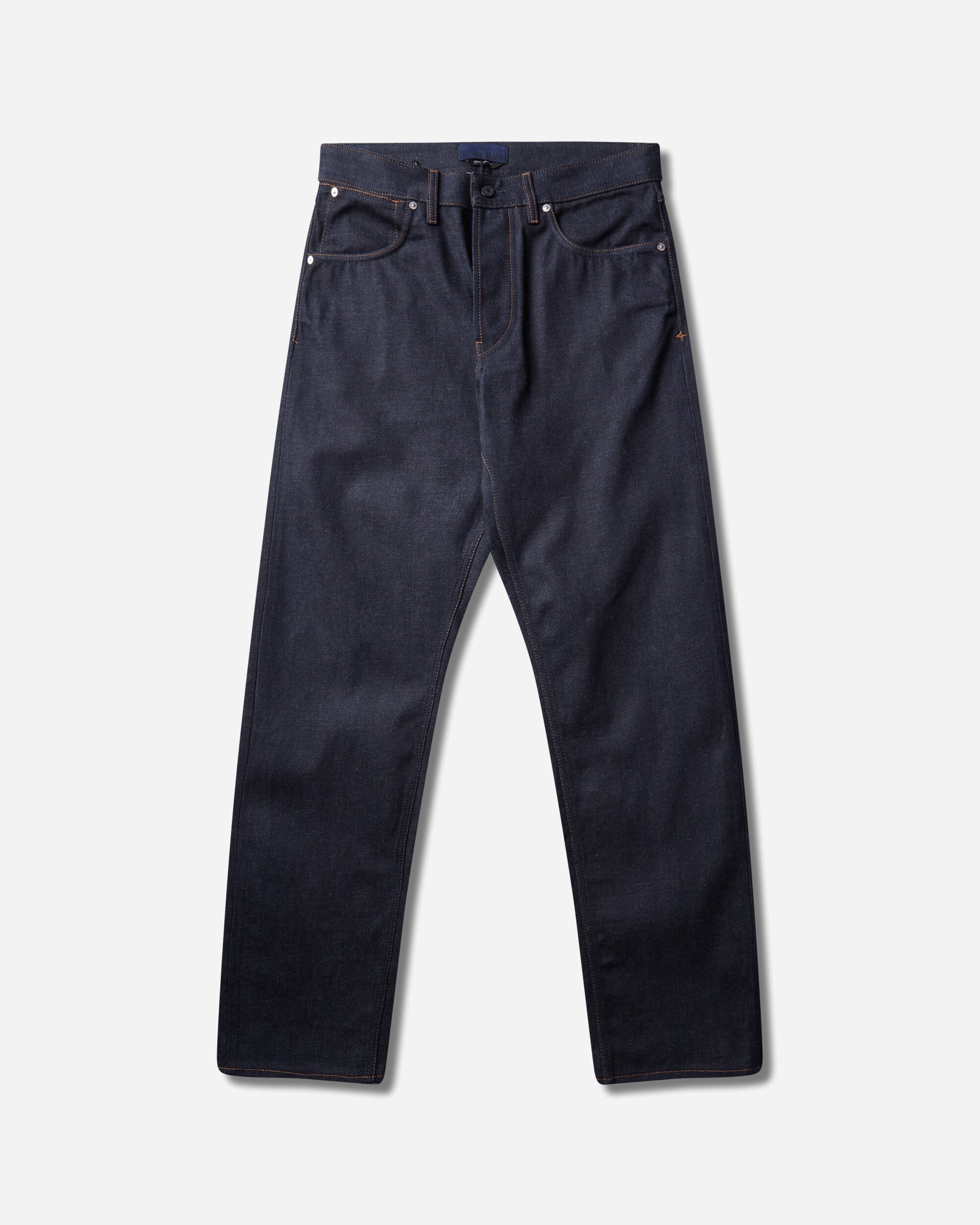 Stone Island Men's Selvedge Indigo Denim-Raw Jeans Blue Raw