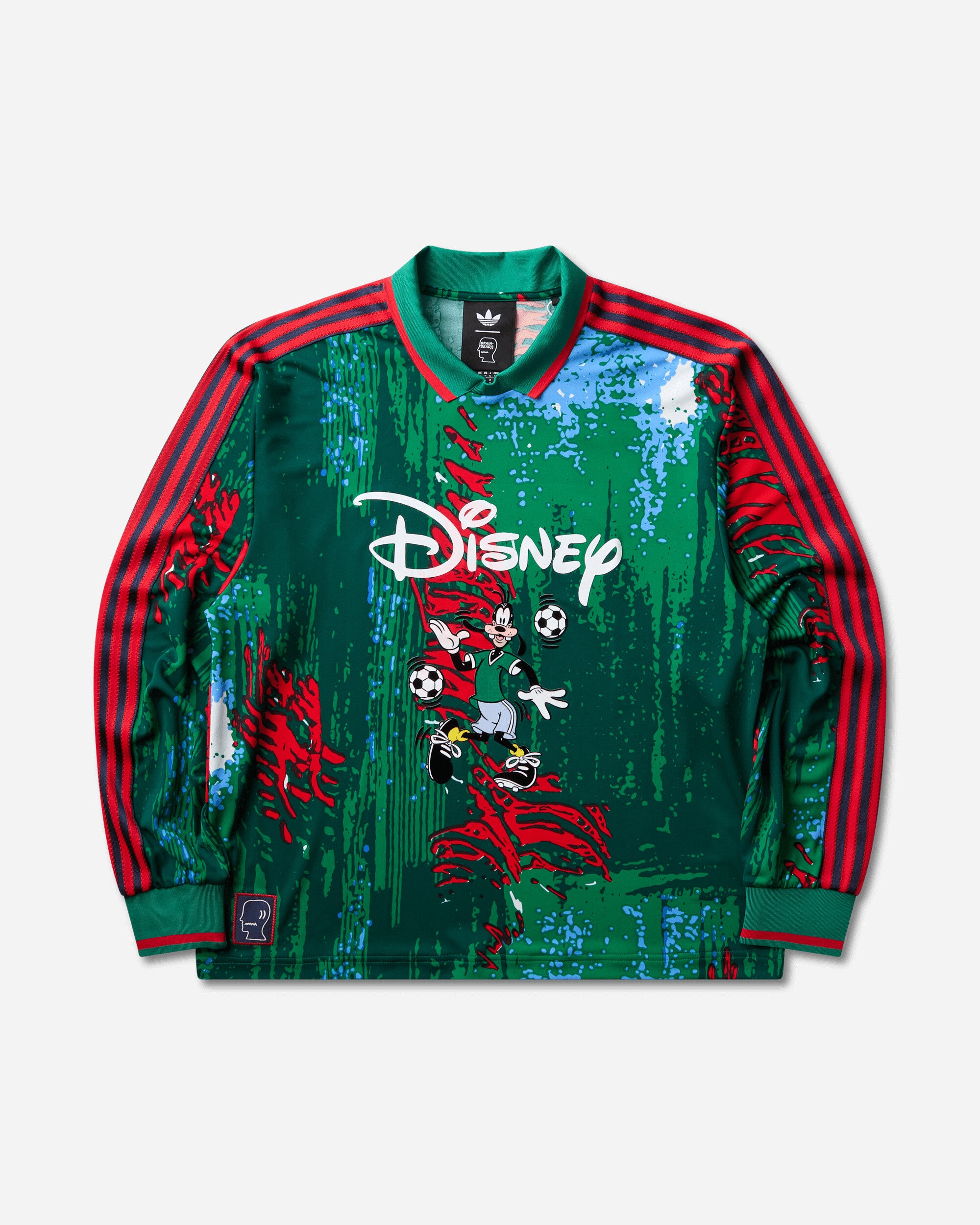 adidas Brain Dead x Disney Longsleeve Jersey Red / Bold Green / Blue