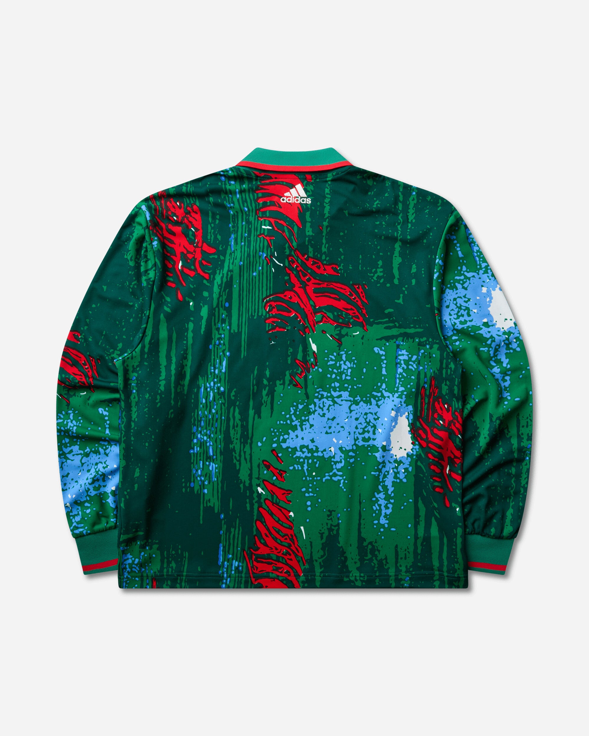 adidas Brain Dead x Disney Longsleeve Jersey Red / Bold Green / Blue, view 2