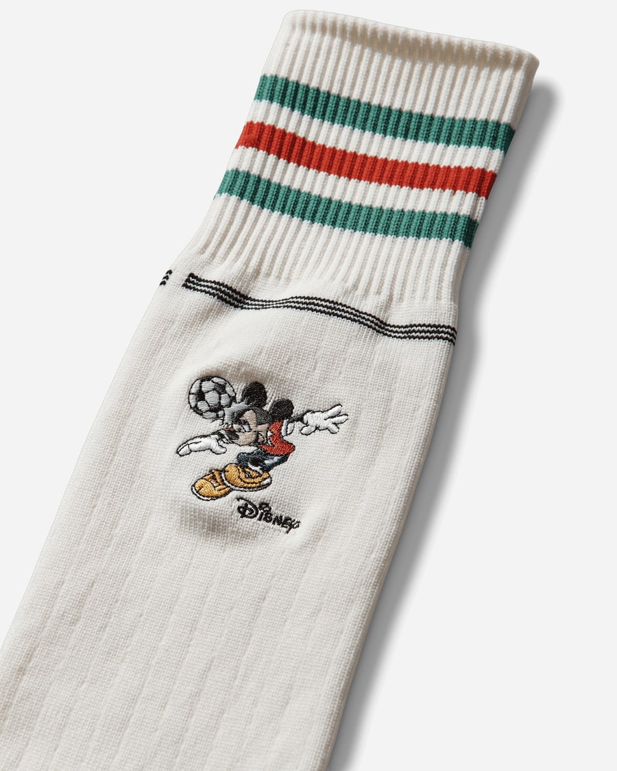 adidas Brain Dead x Disney Socks White, view 3