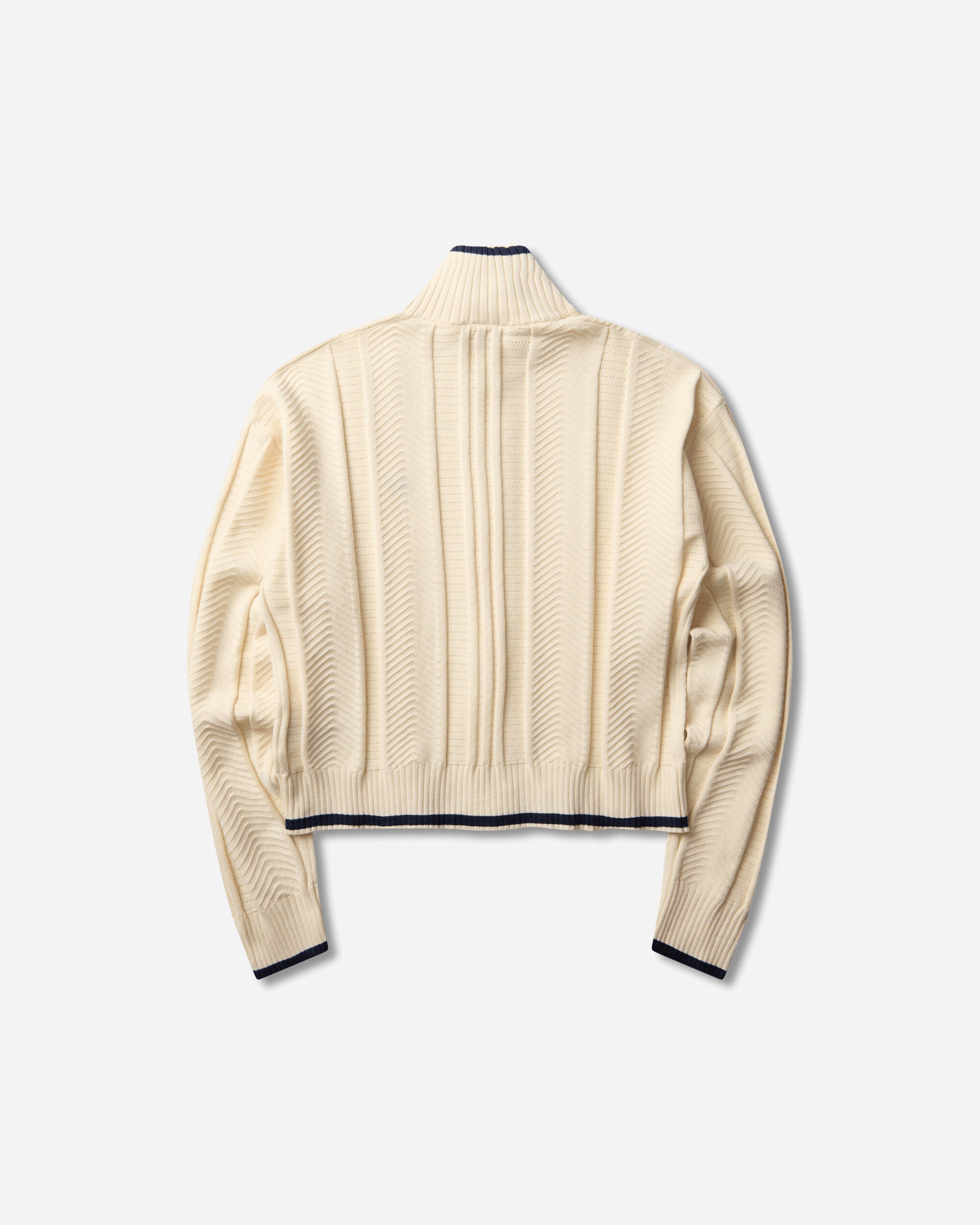 adidas Women's Cable Knit Firebird Track Top Warm Vanilla, view 2