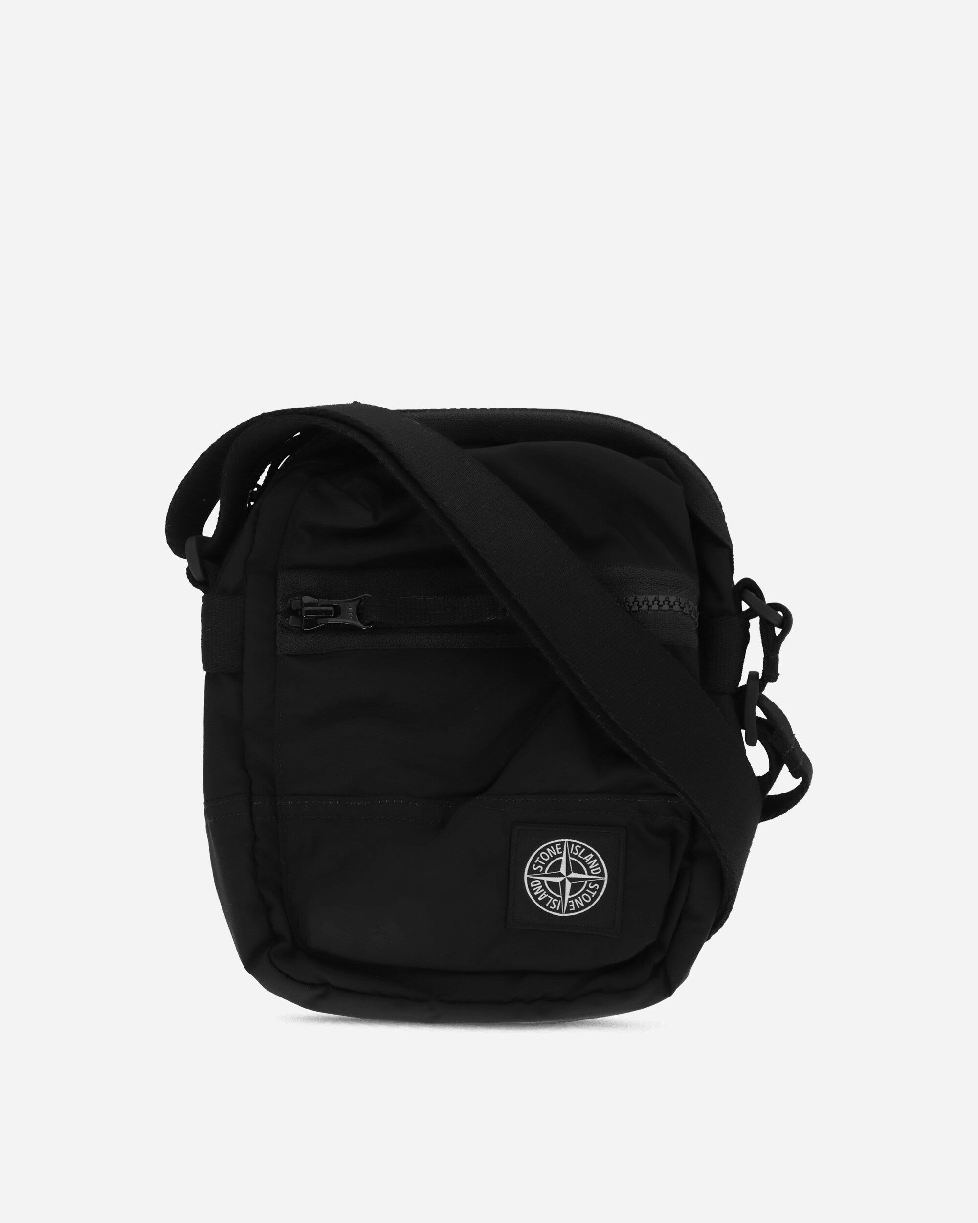 Stone Island Coated Nylon Metal Crossbody Bag Black