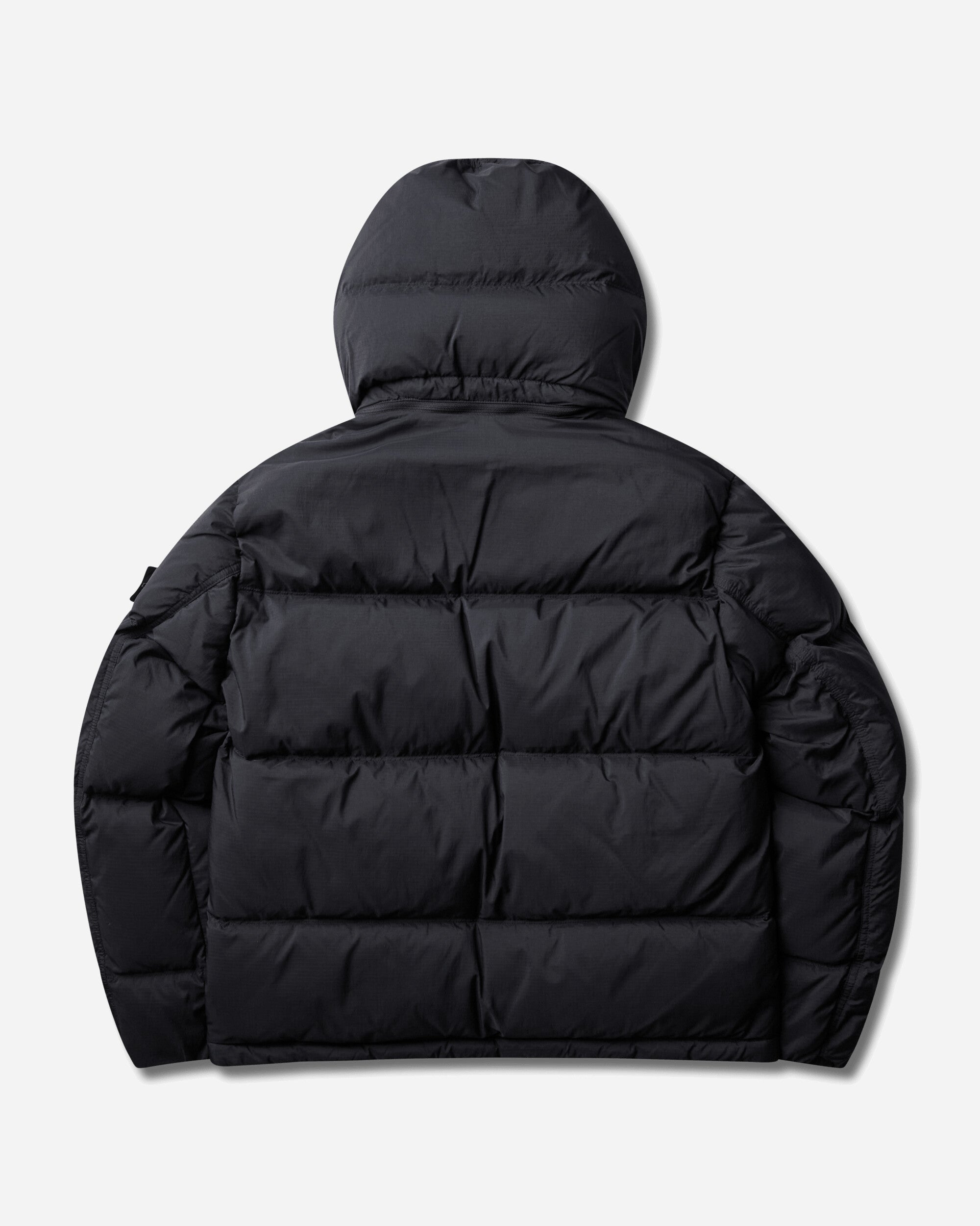 Stone Island Men's Matt Ripstop CORDURA Down Jacket Black, view 2