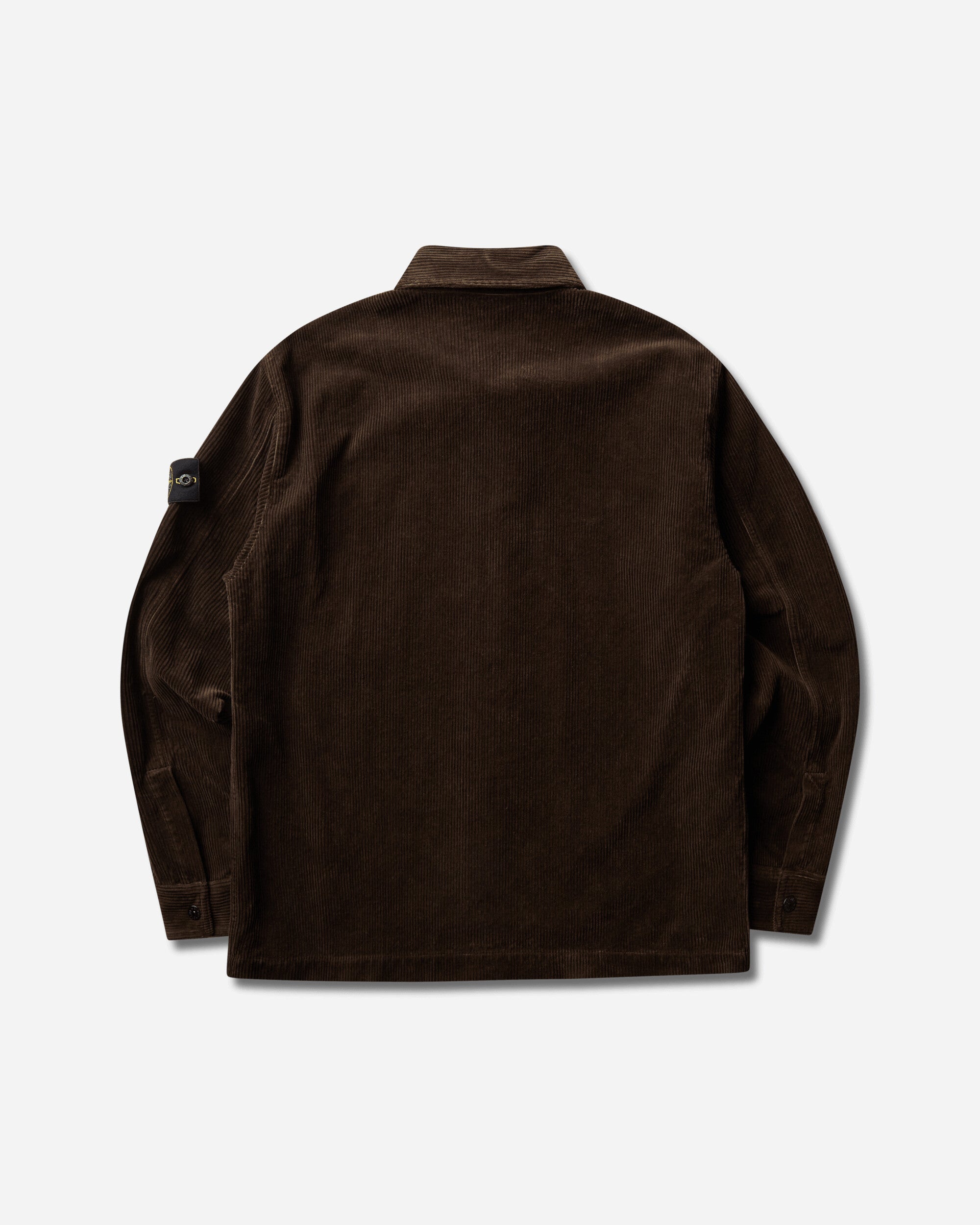 Stone Island Men's Organic Cotton Corduroy 800 Overshirt Coal Grey, view 2